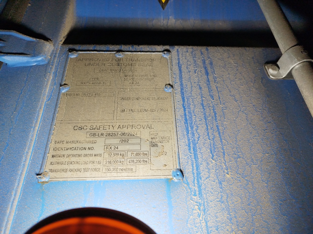 Морской контейнер RXTU4556211