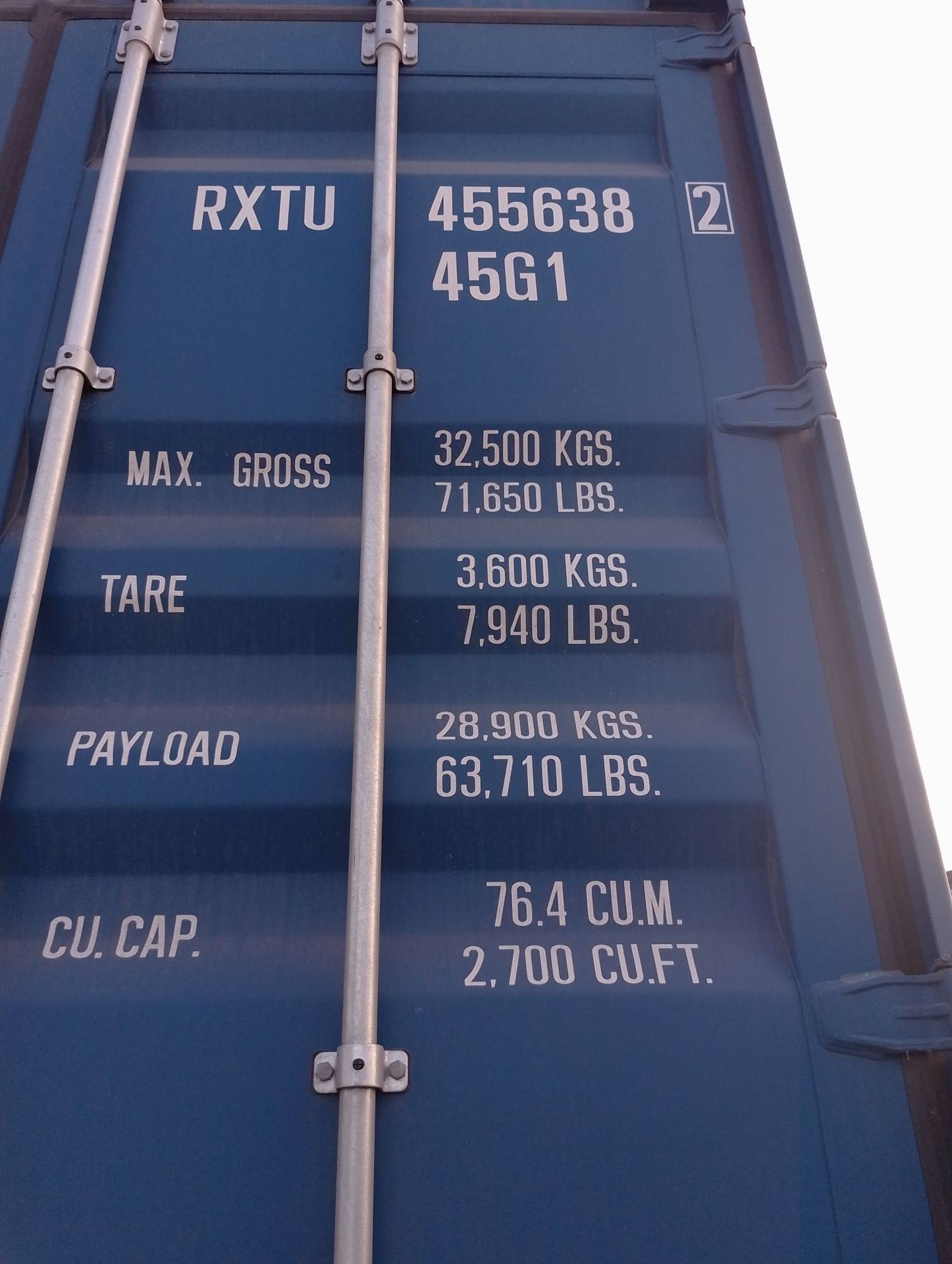 Морской контейнер RXTU4556382