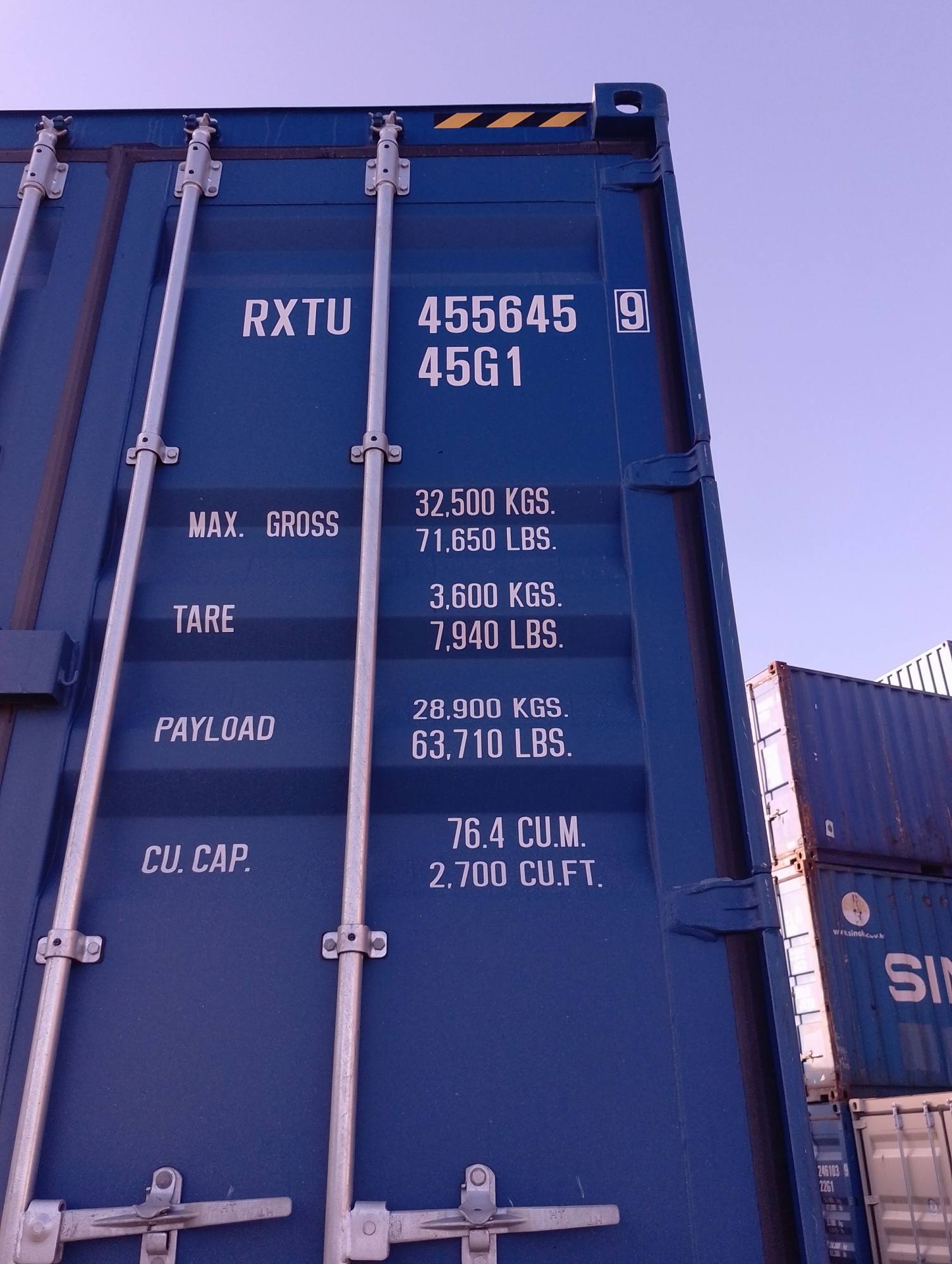 Морской контейнер RXTU4556459