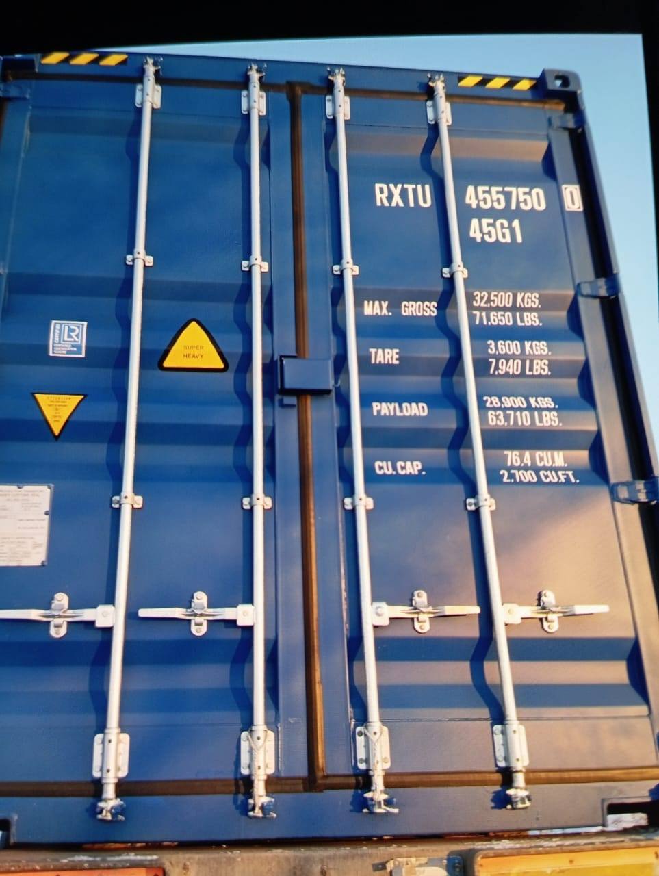 Морской контейнер RXTU4557500