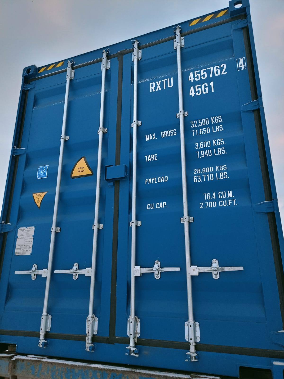 Морской контейнер RXTU4557624