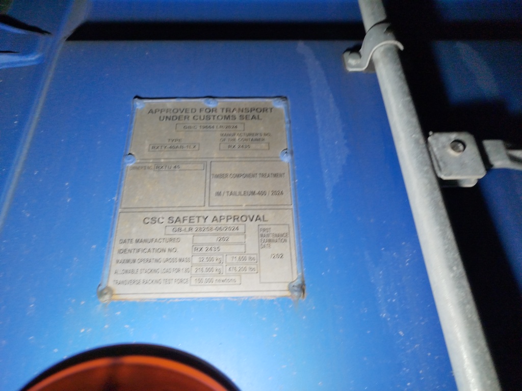 Морской контейнер RXTU4561250