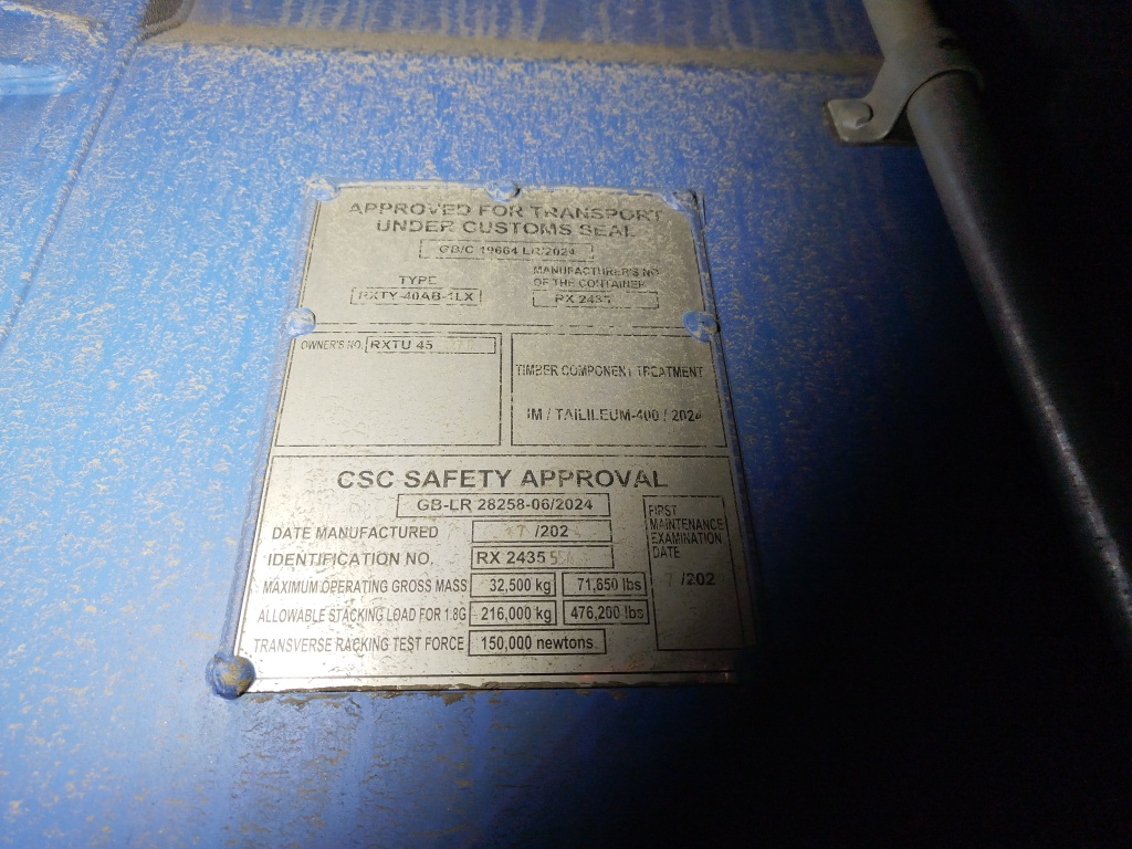 Морской контейнер RXTU4561270
