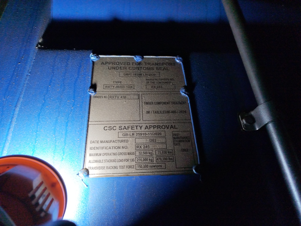 Морской контейнер RXTU4562791