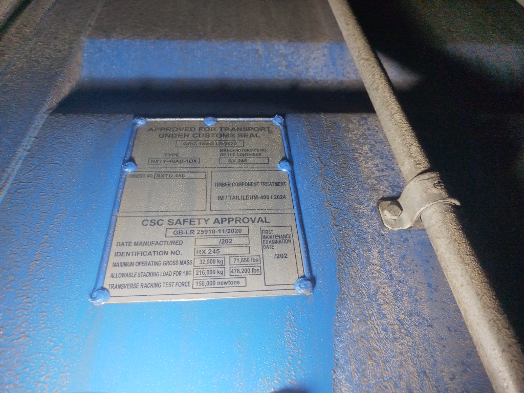 Морской контейнер RXTU4563165