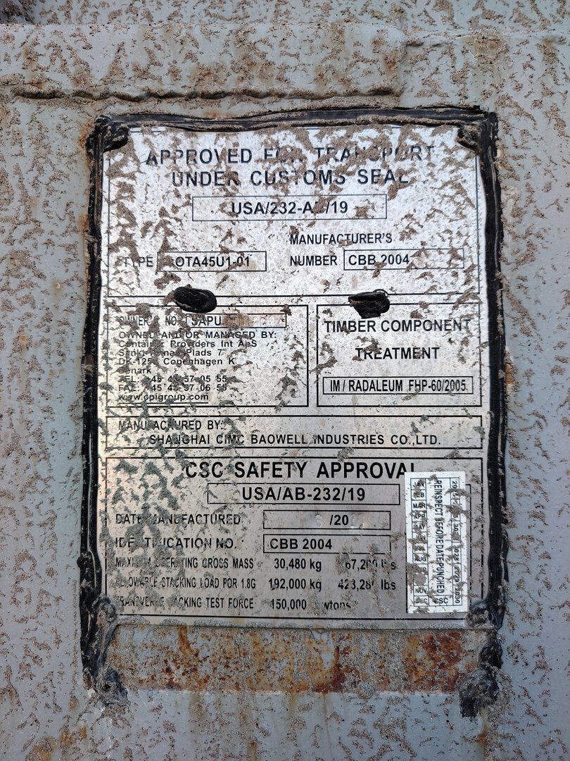 Морской контейнер SAPU4003004