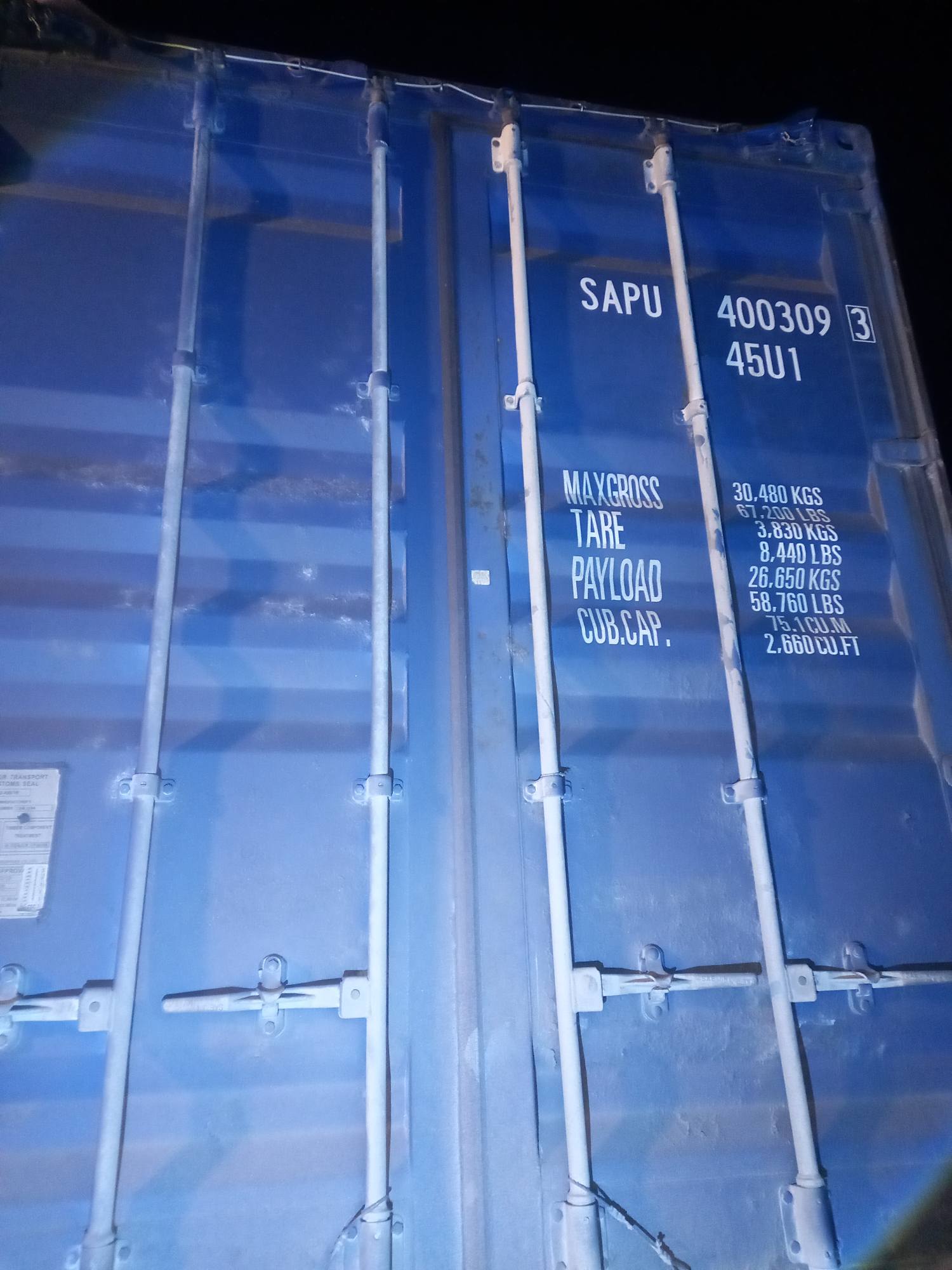 Морской контейнер SAPU4003093