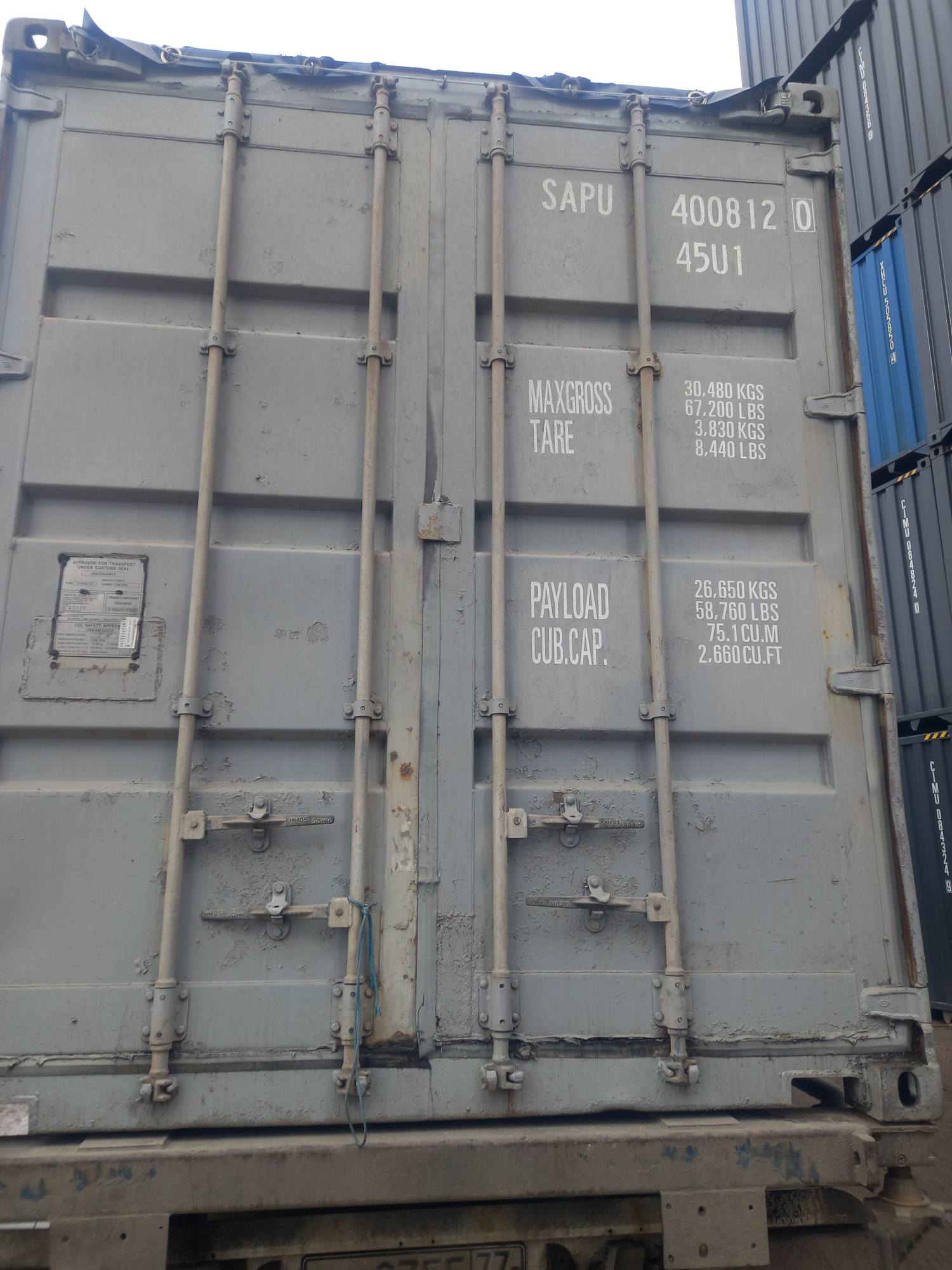 Морской контейнер SAPU4008120