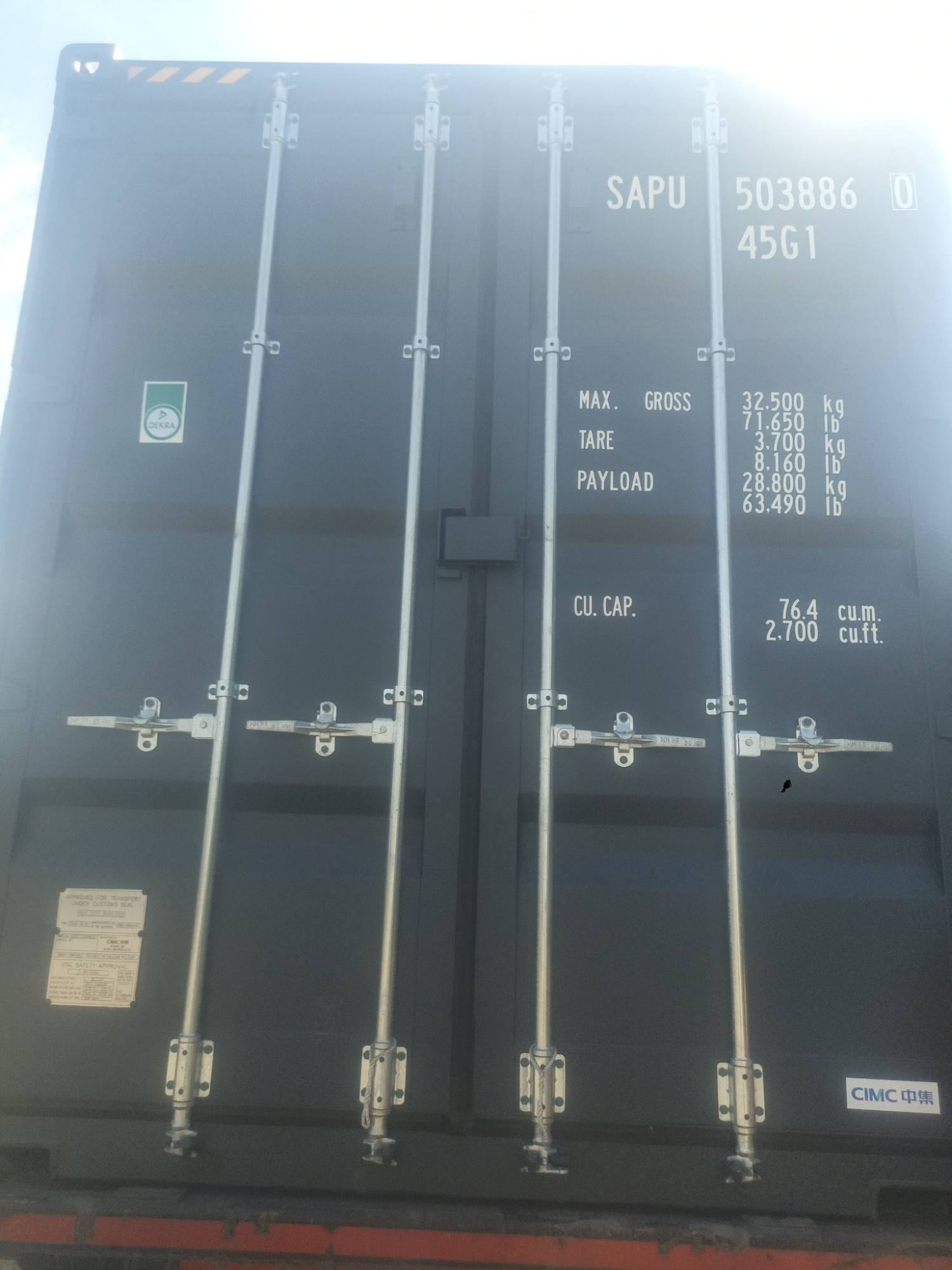 Морской контейнер SAPU5038860