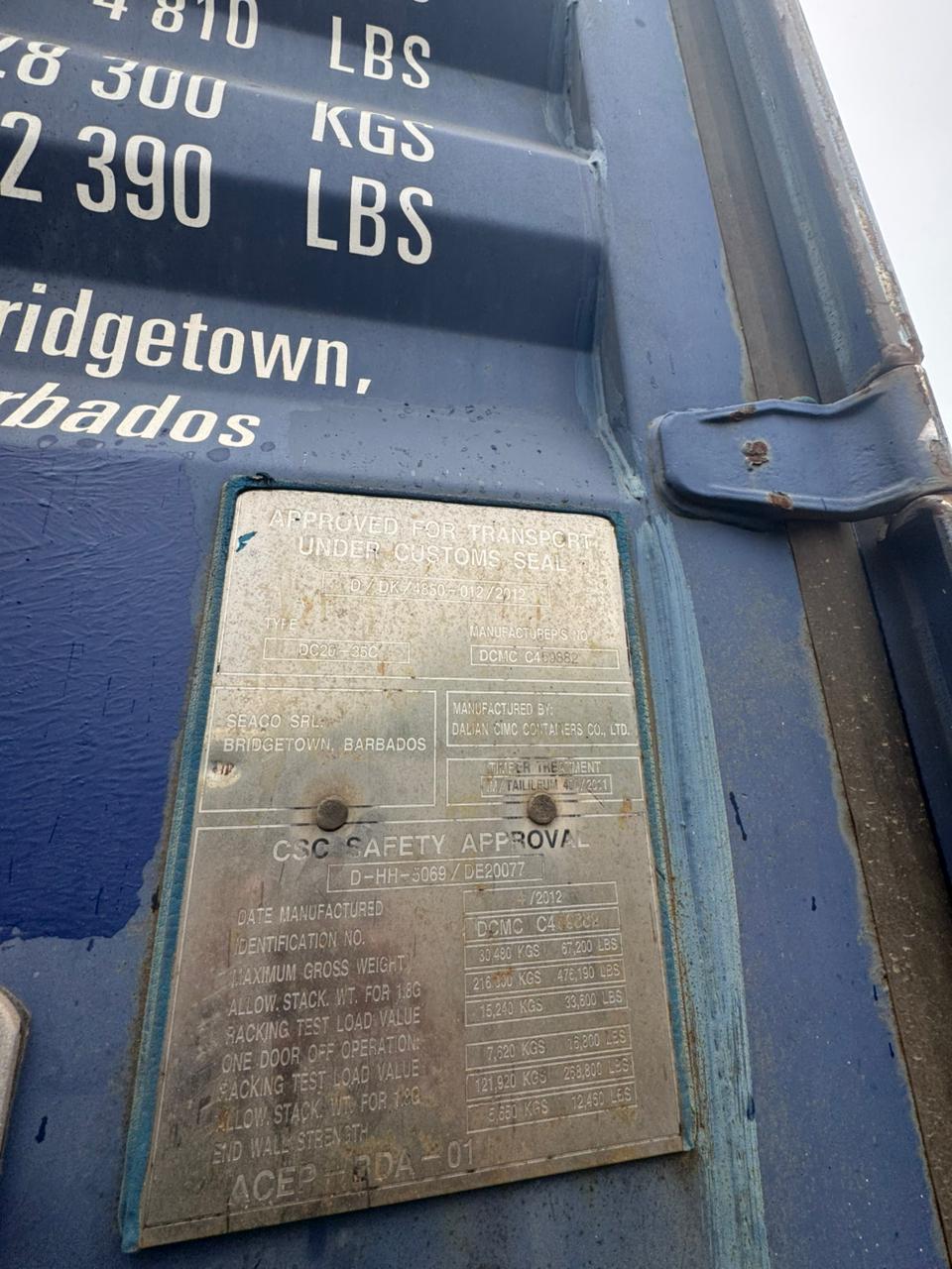 Морской контейнер SEGU1013697