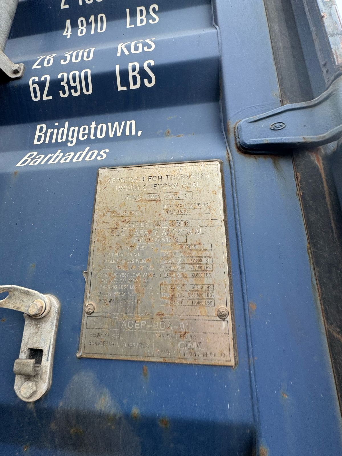 Морской контейнер SEGU1340909