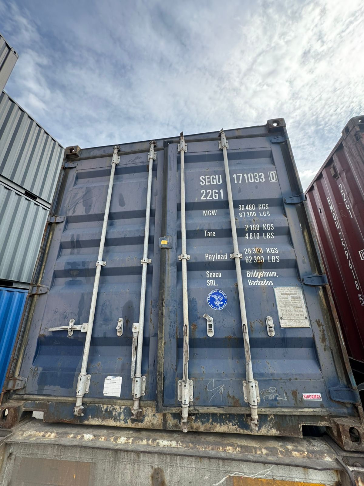 Морской контейнер SEGU1710330