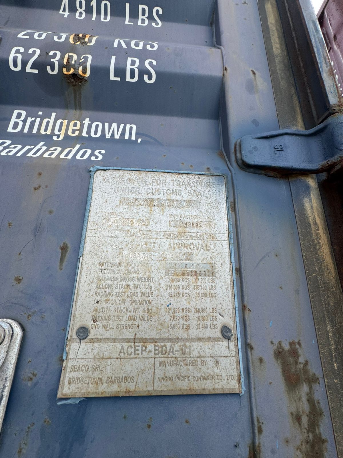 Морской контейнер SEGU1710330