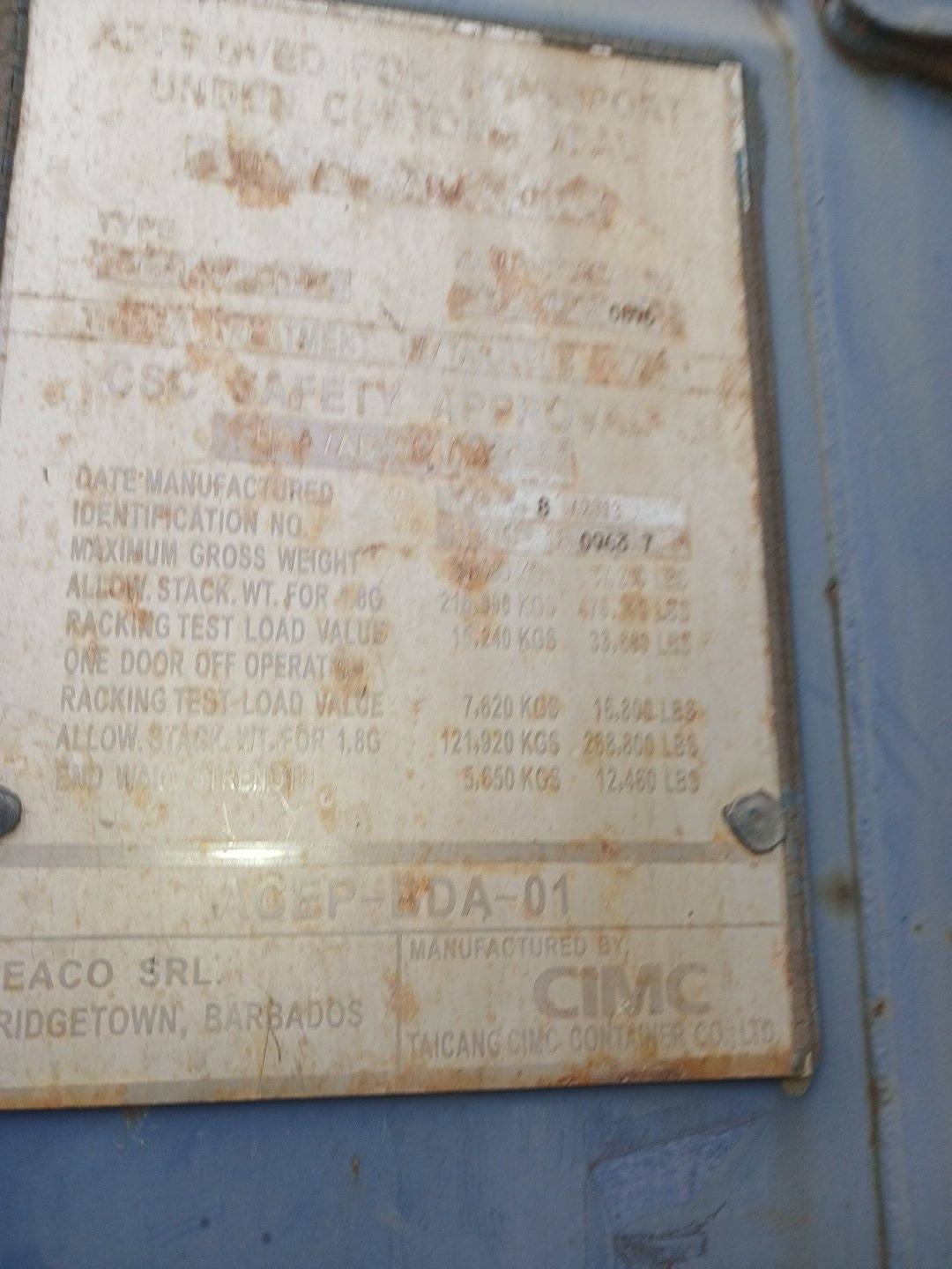 Морской контейнер SEGU1809637
