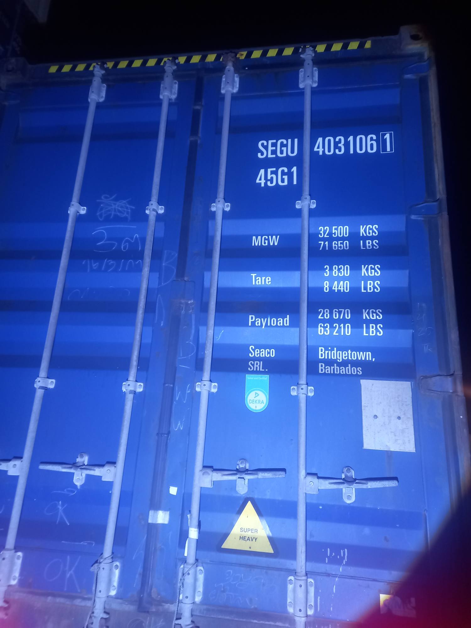 Морской контейнер SEGU4031061