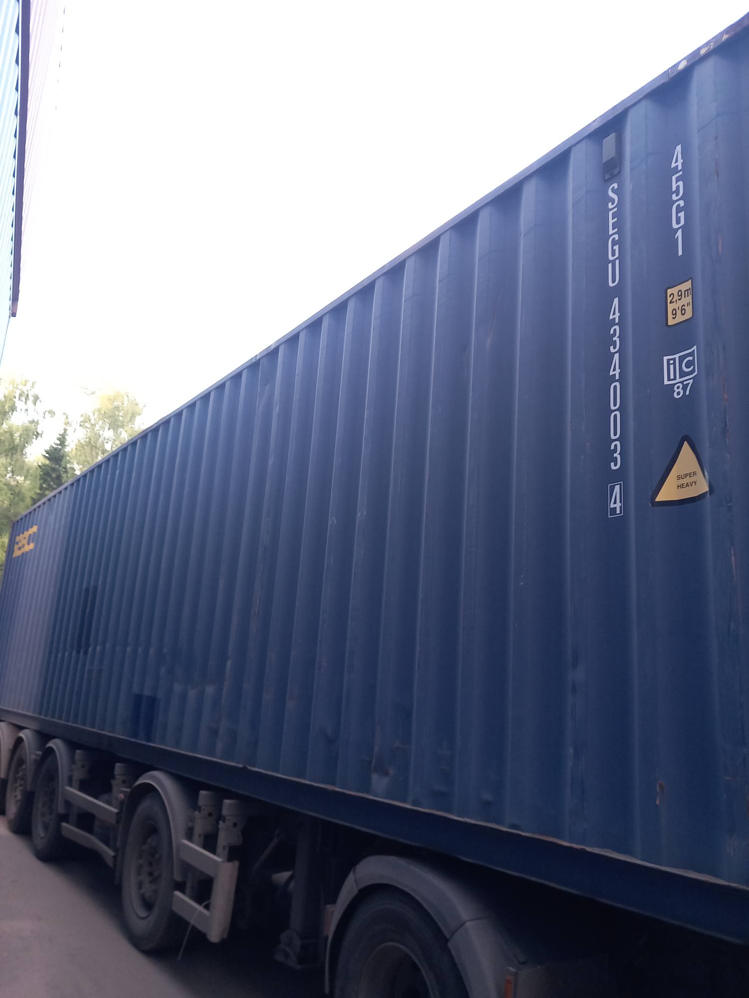 Морской контейнер SEGU4340034