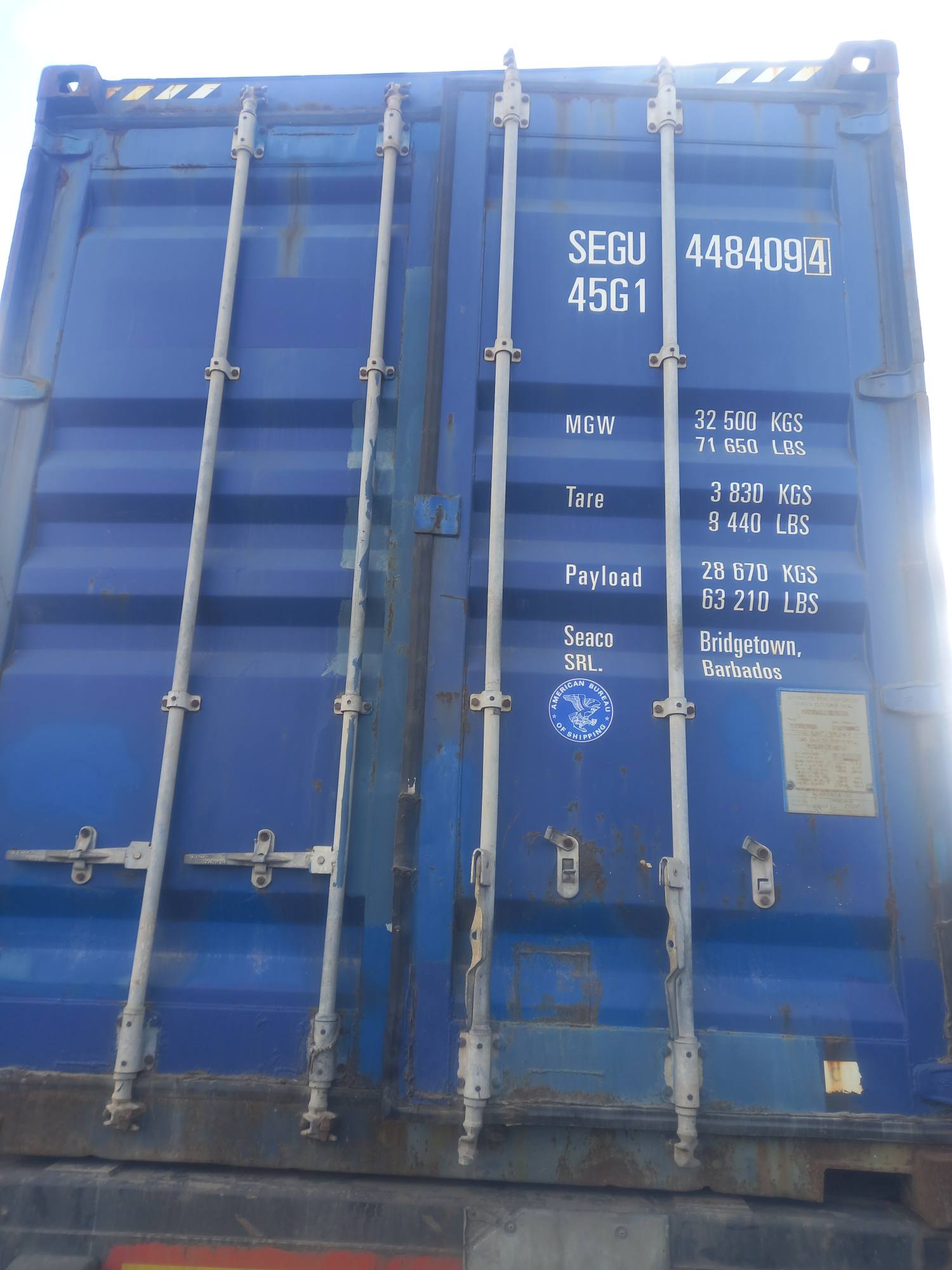 Морской контейнер SEGU4484094