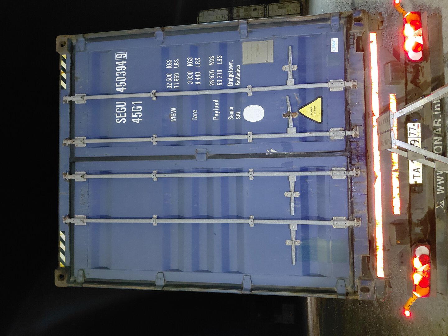 Морской контейнер SEGU4503949