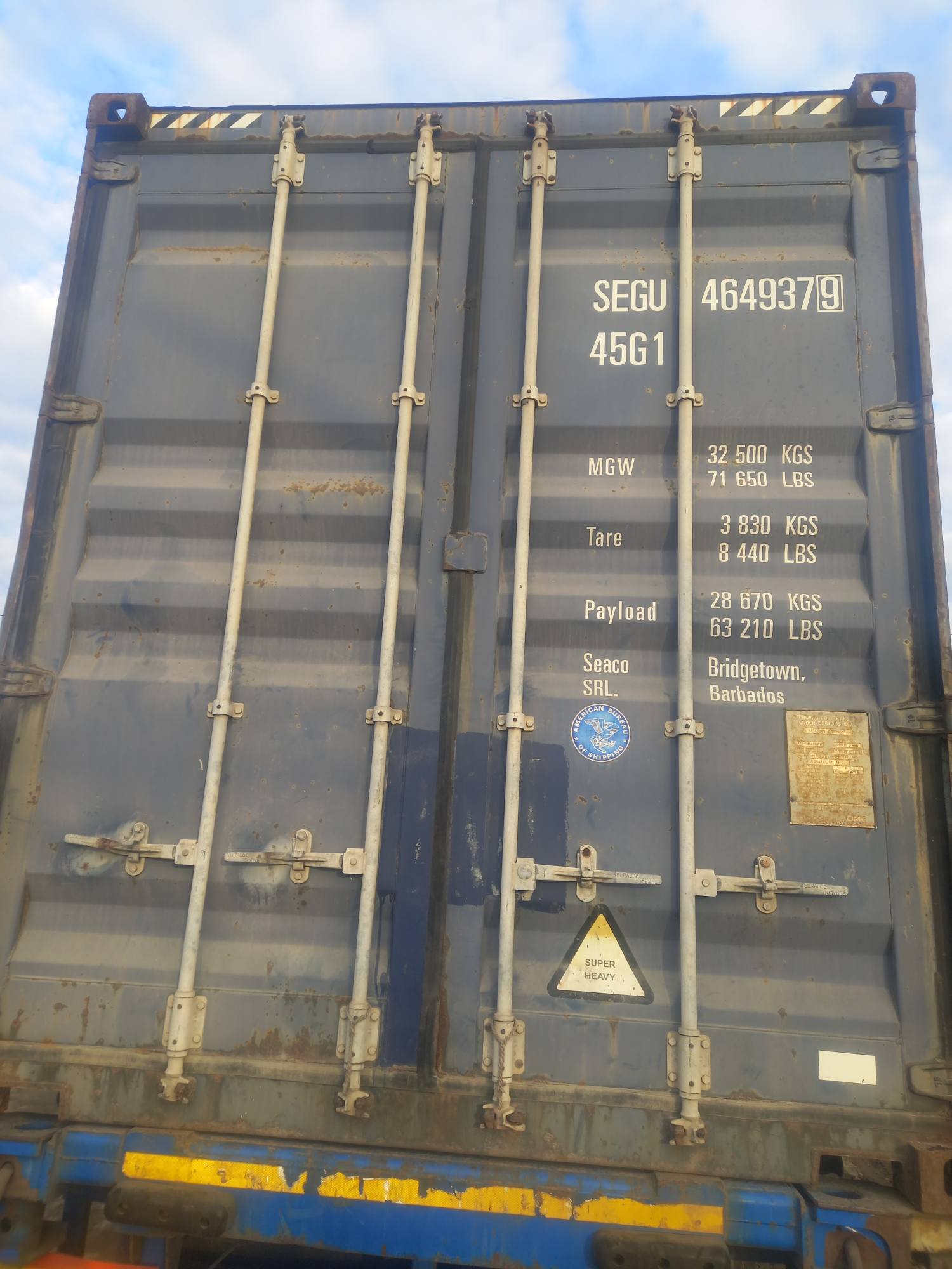 Морской контейнер SEGU4649379