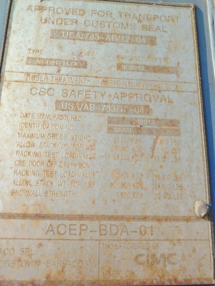 Морской контейнер SEGU4729710
