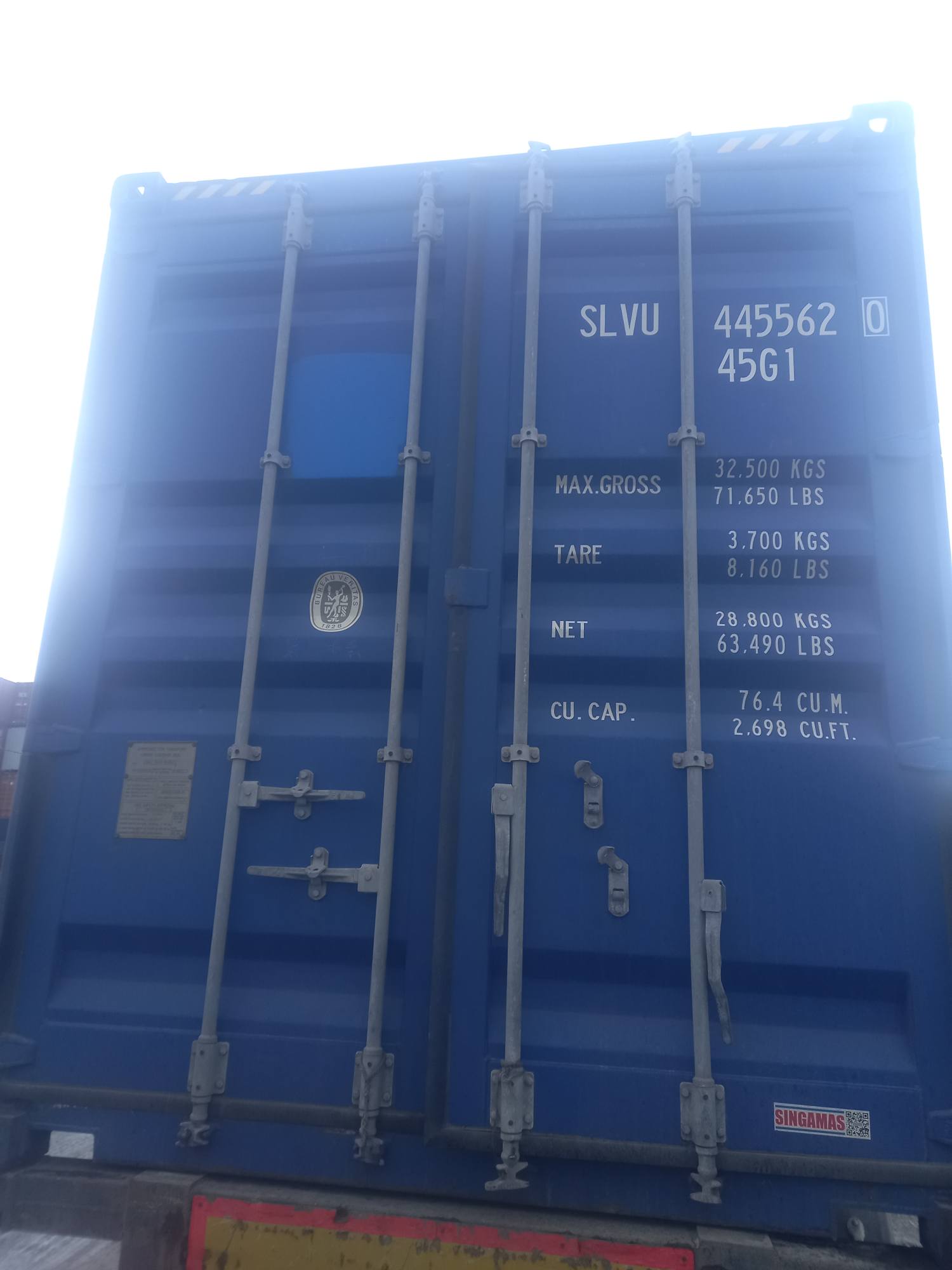 Морской контейнер SLVU4455620