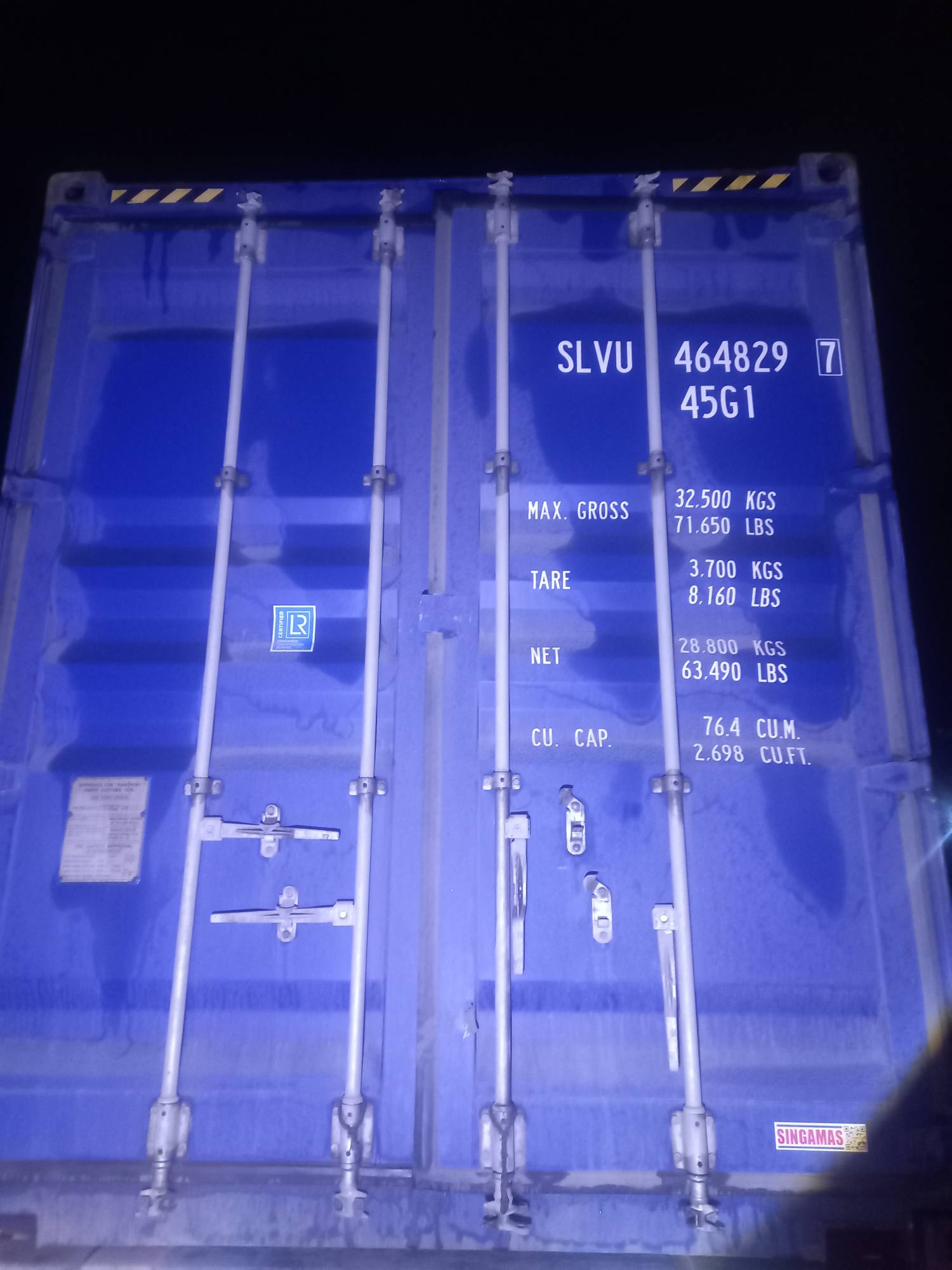 Морской контейнер SLVU4648297