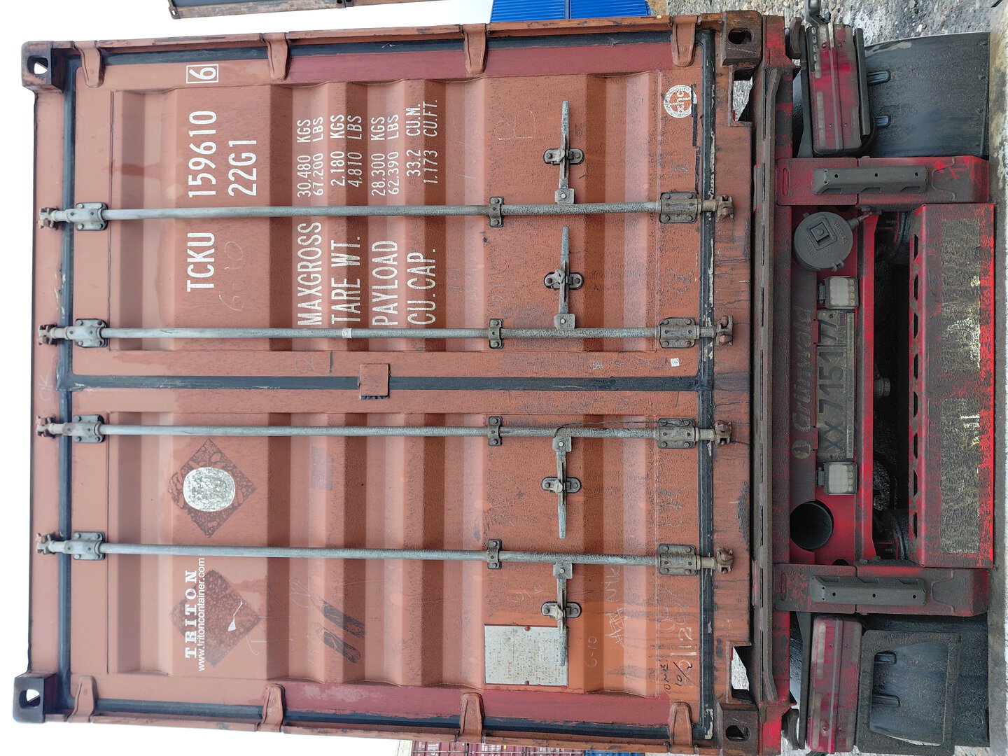 Морской контейнер TCKU1596106
