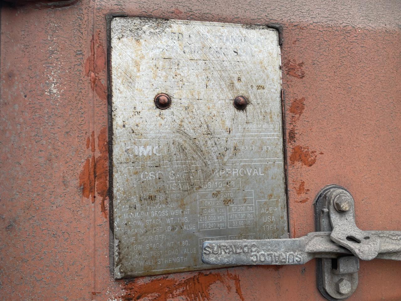 Морской контейнер TCKU2029149