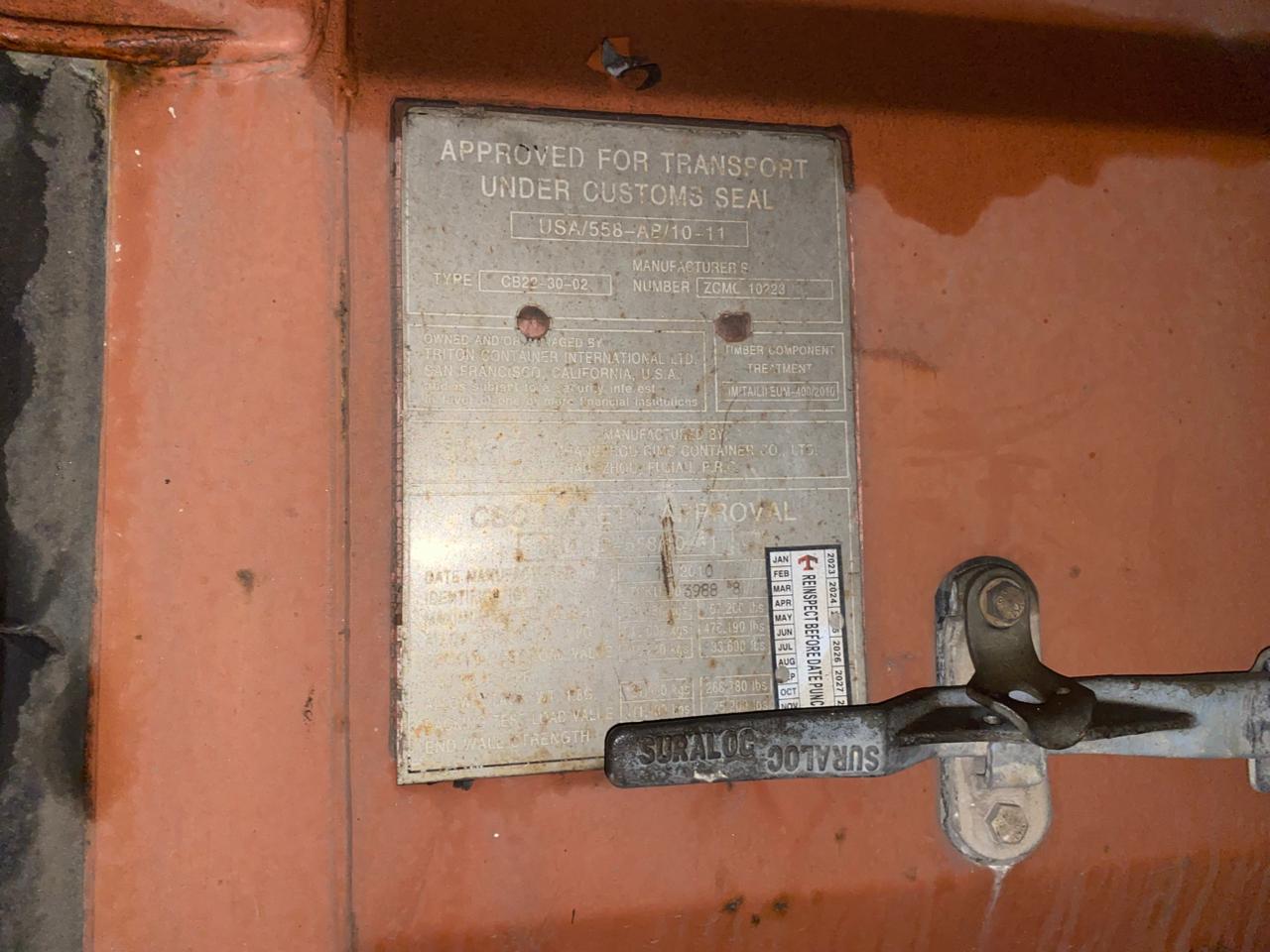 Морской контейнер TCKU2039888