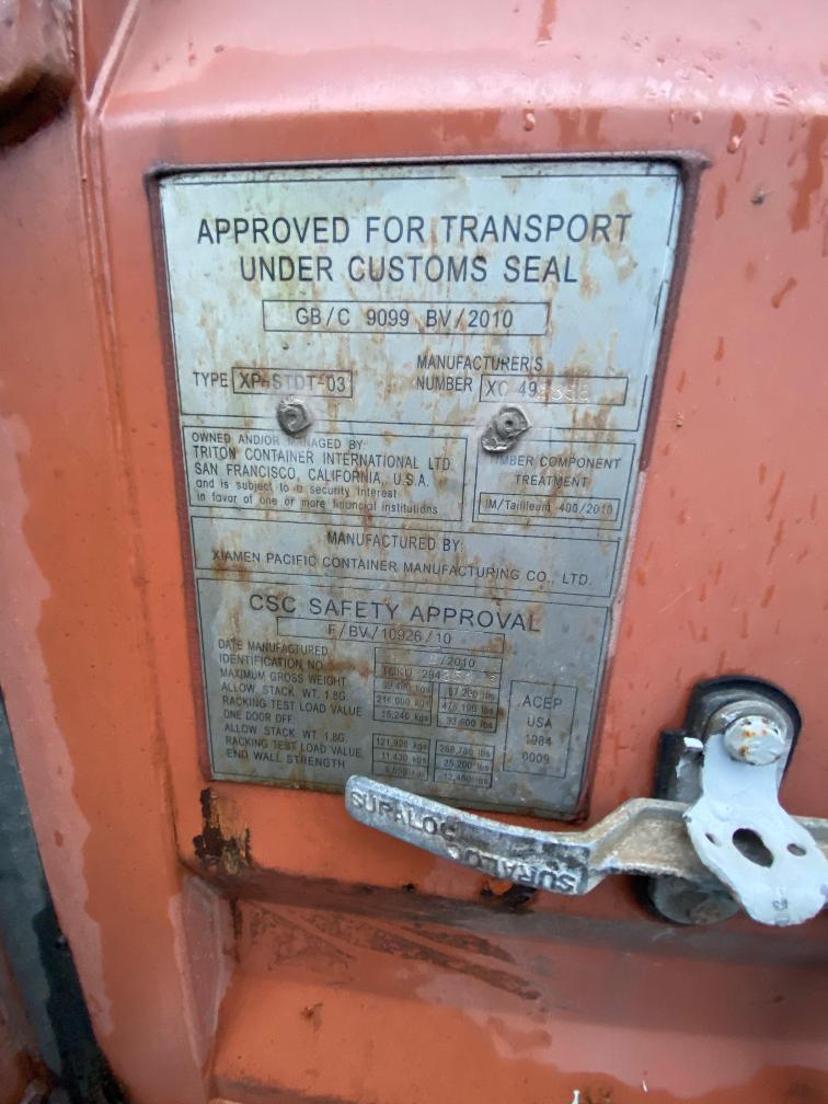 Морской контейнер TCKU2943513