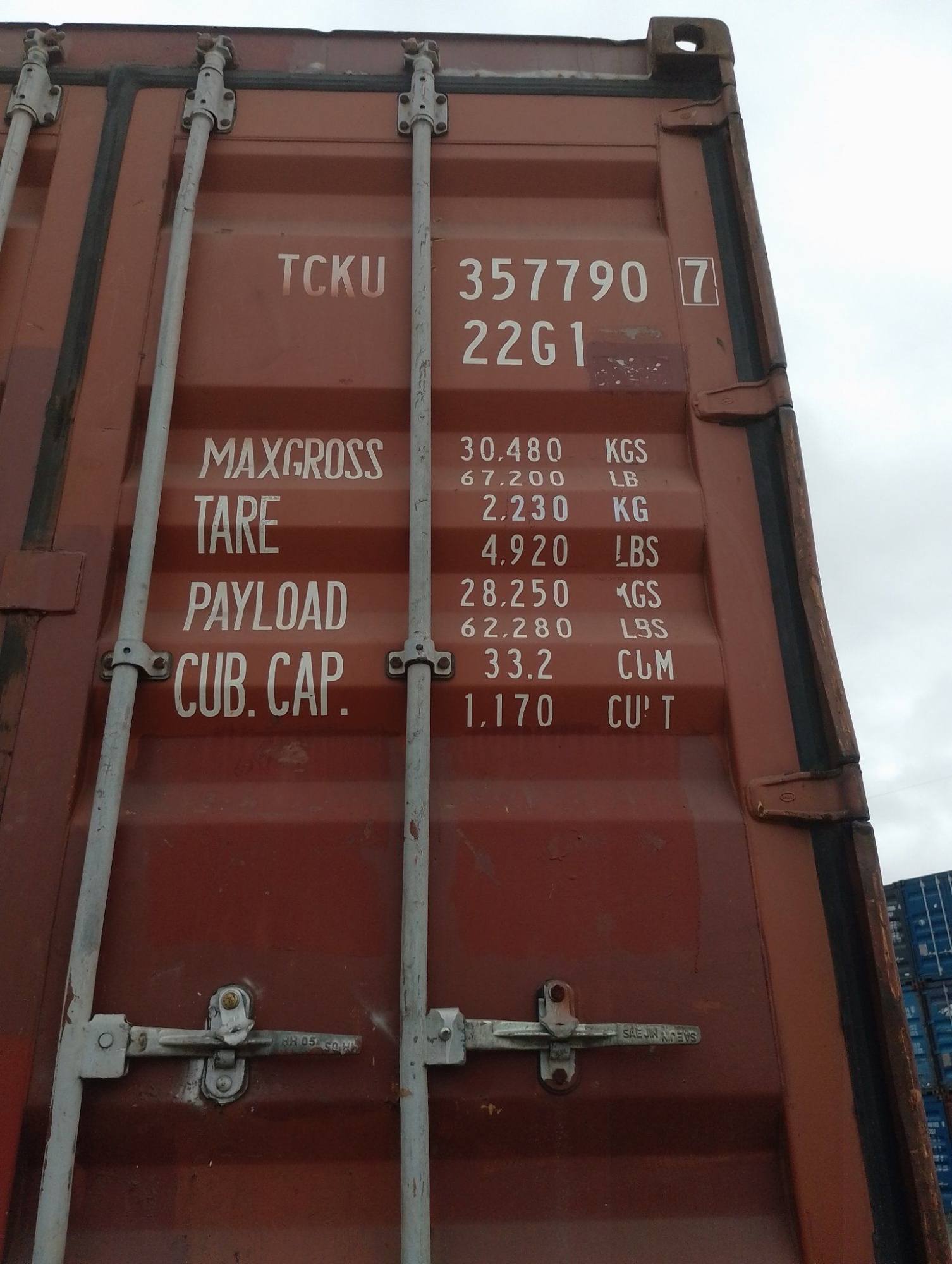 Морской контейнер TCKU3577907