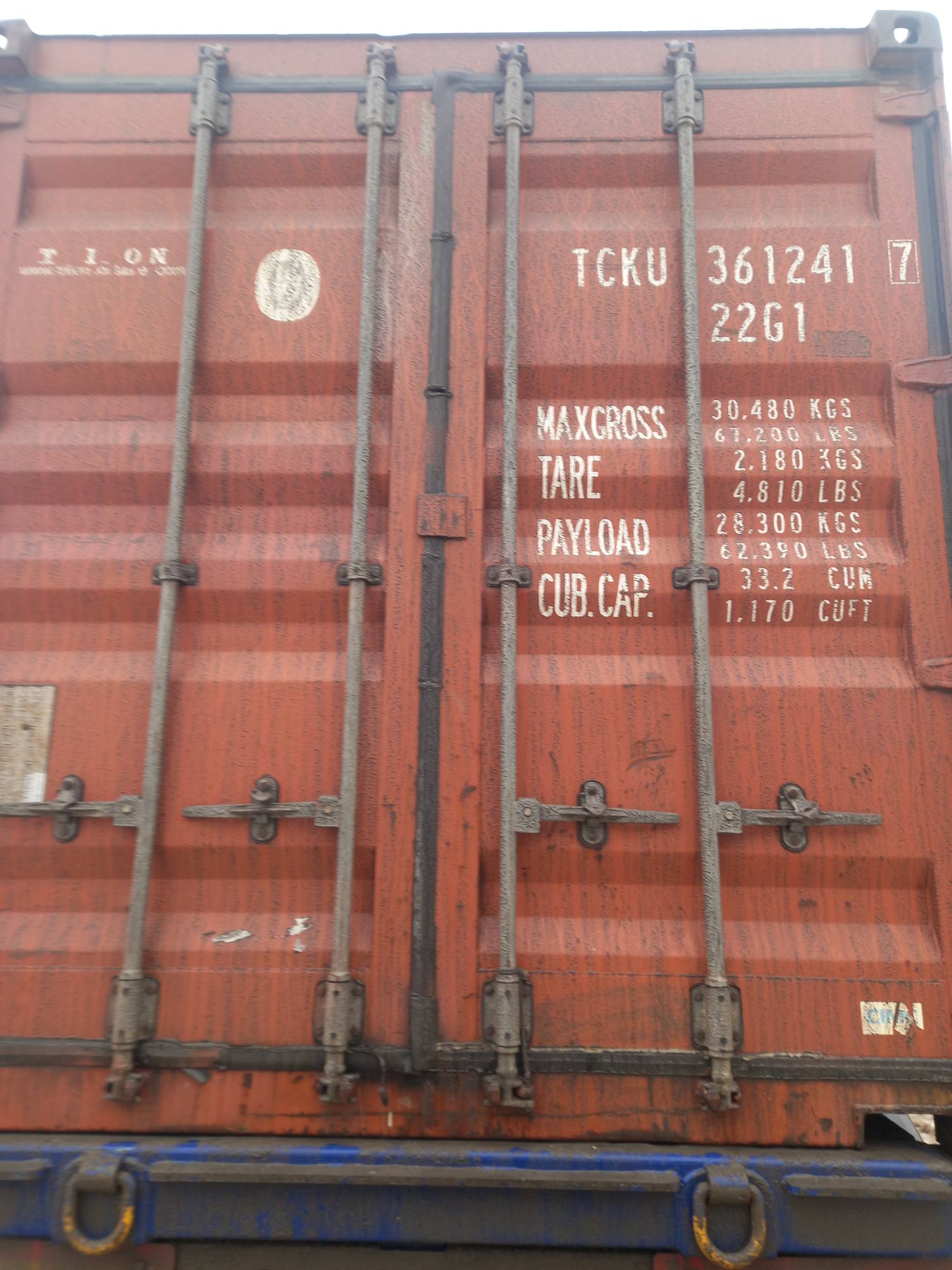 Морской контейнер TCKU3612417