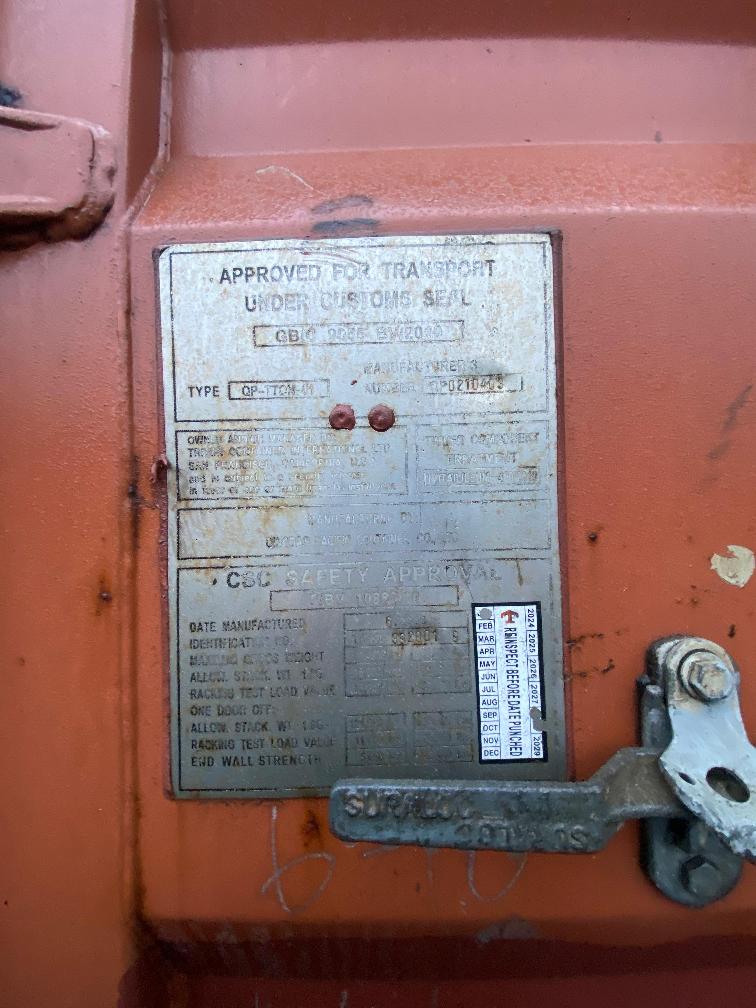 Морской контейнер TCKU3920019