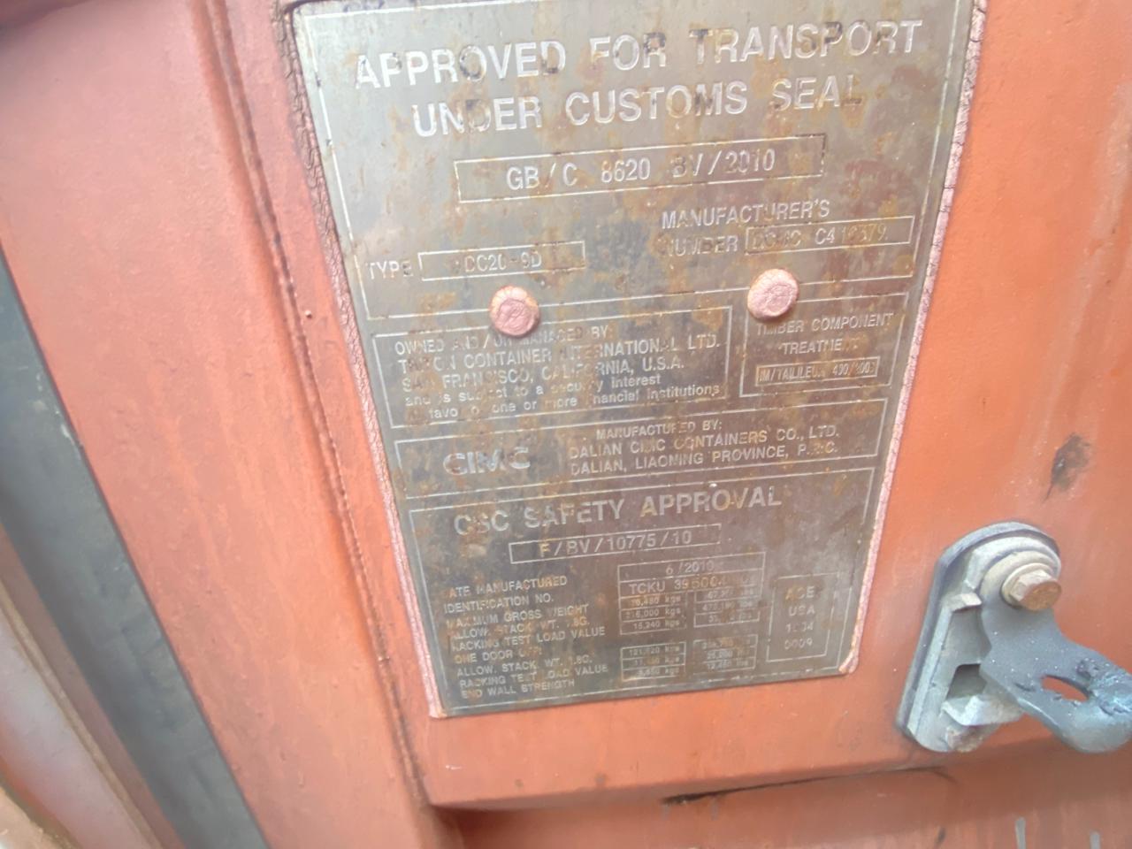 Морской контейнер TCKU3950040