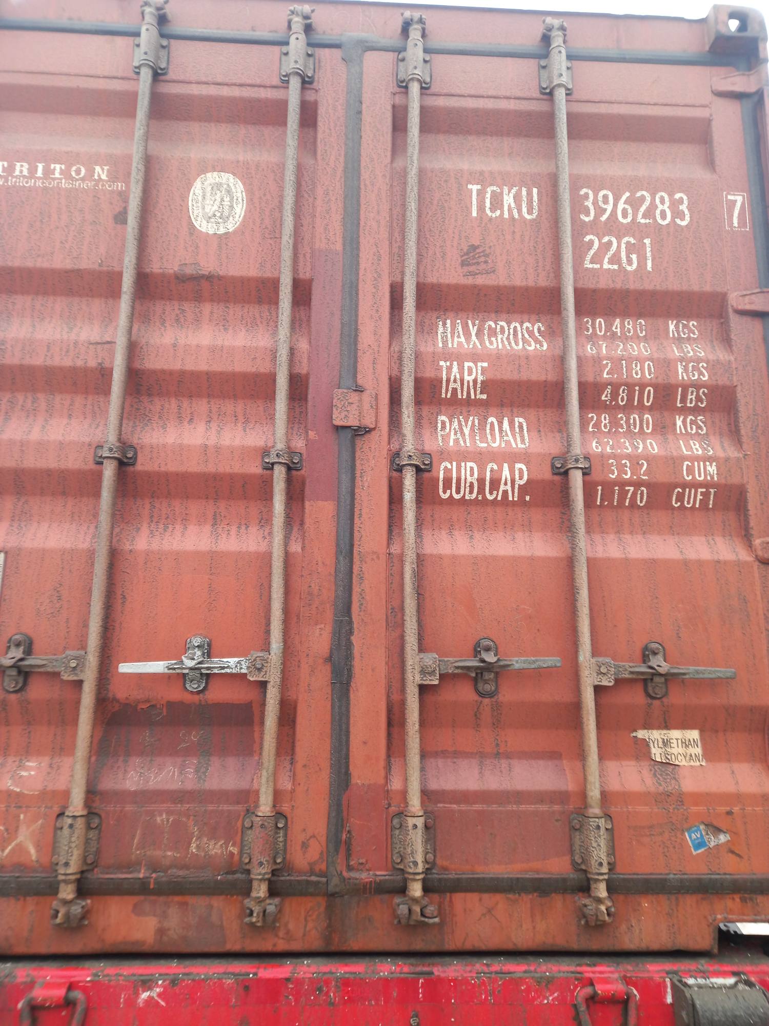 Морской контейнер TCKU3962837