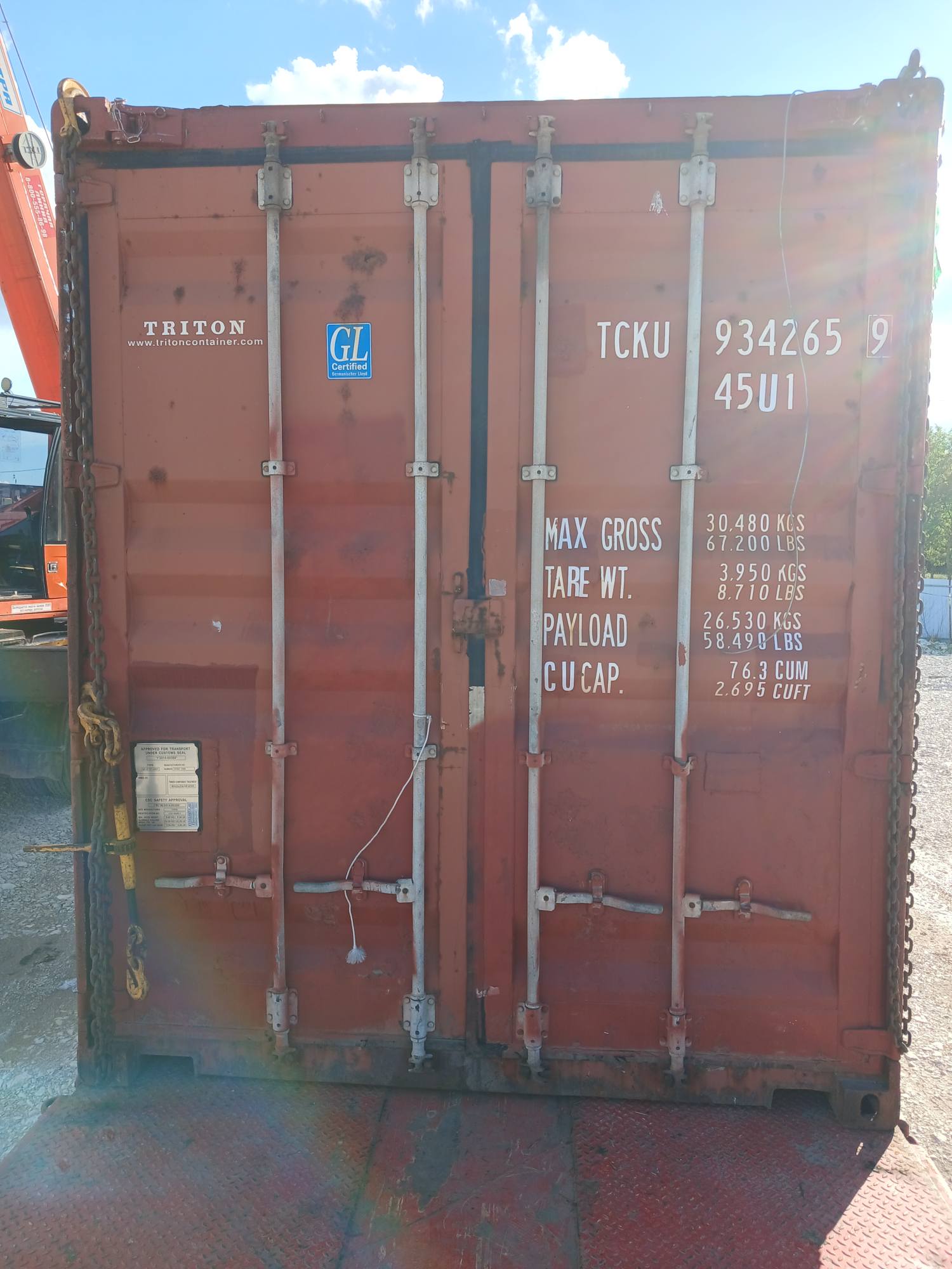 Морской контейнер TCKU9342659