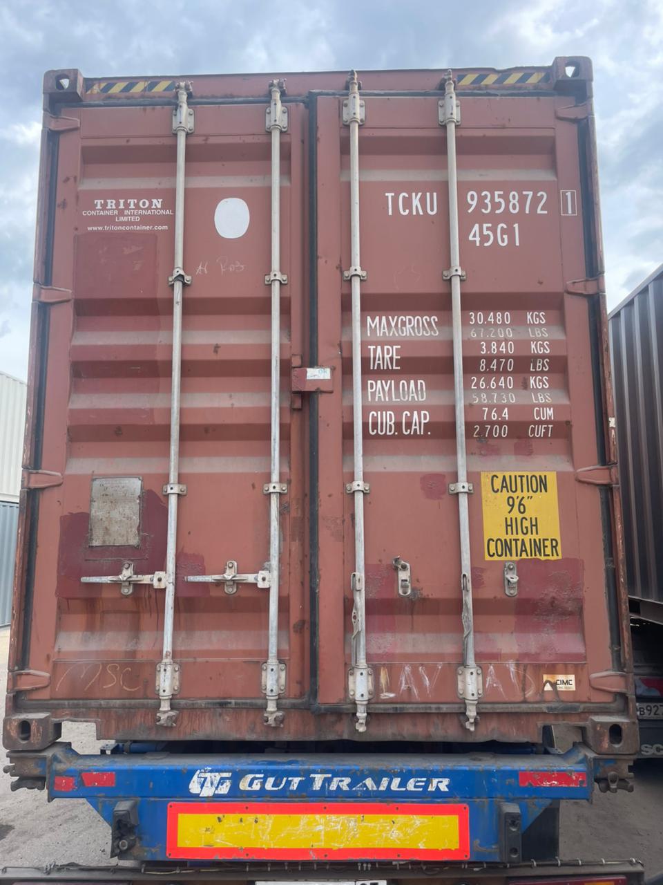 Морской контейнер TCKU9358721
