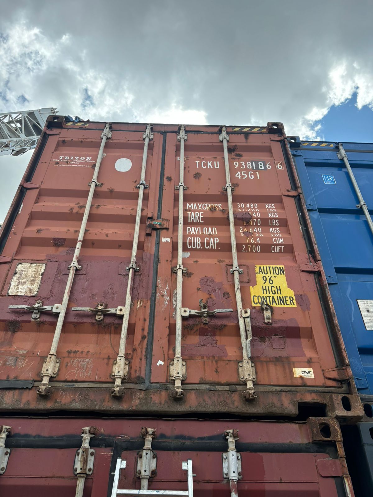 Морской контейнер TCKU9381866