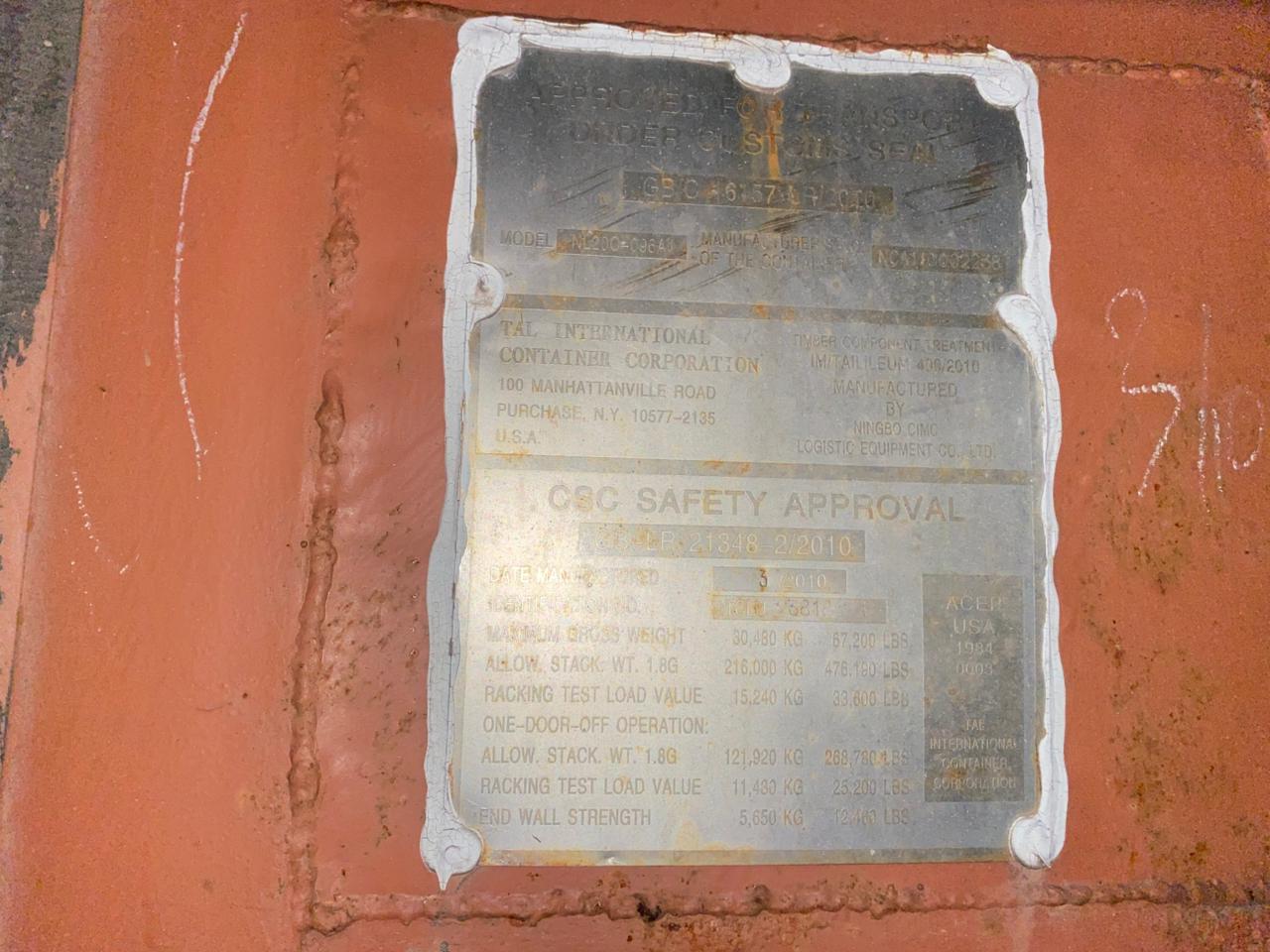 Морской контейнер TCLU2381861