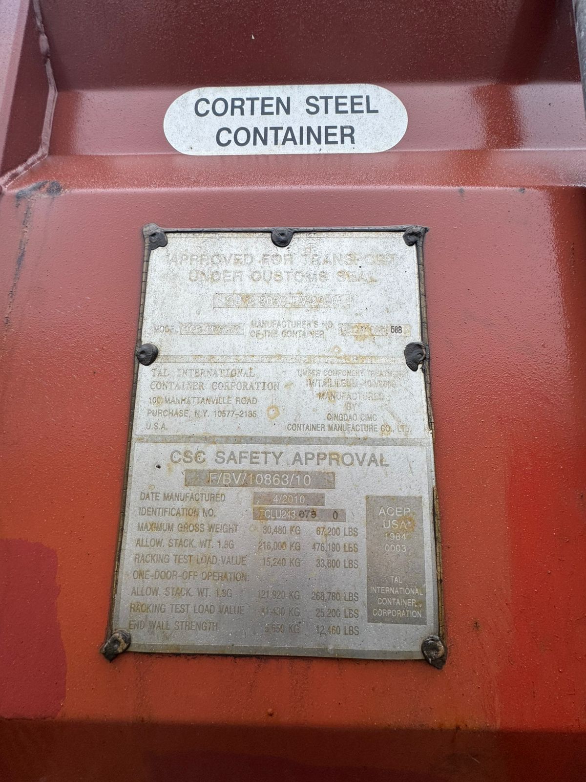 Морской контейнер TCLU2436780