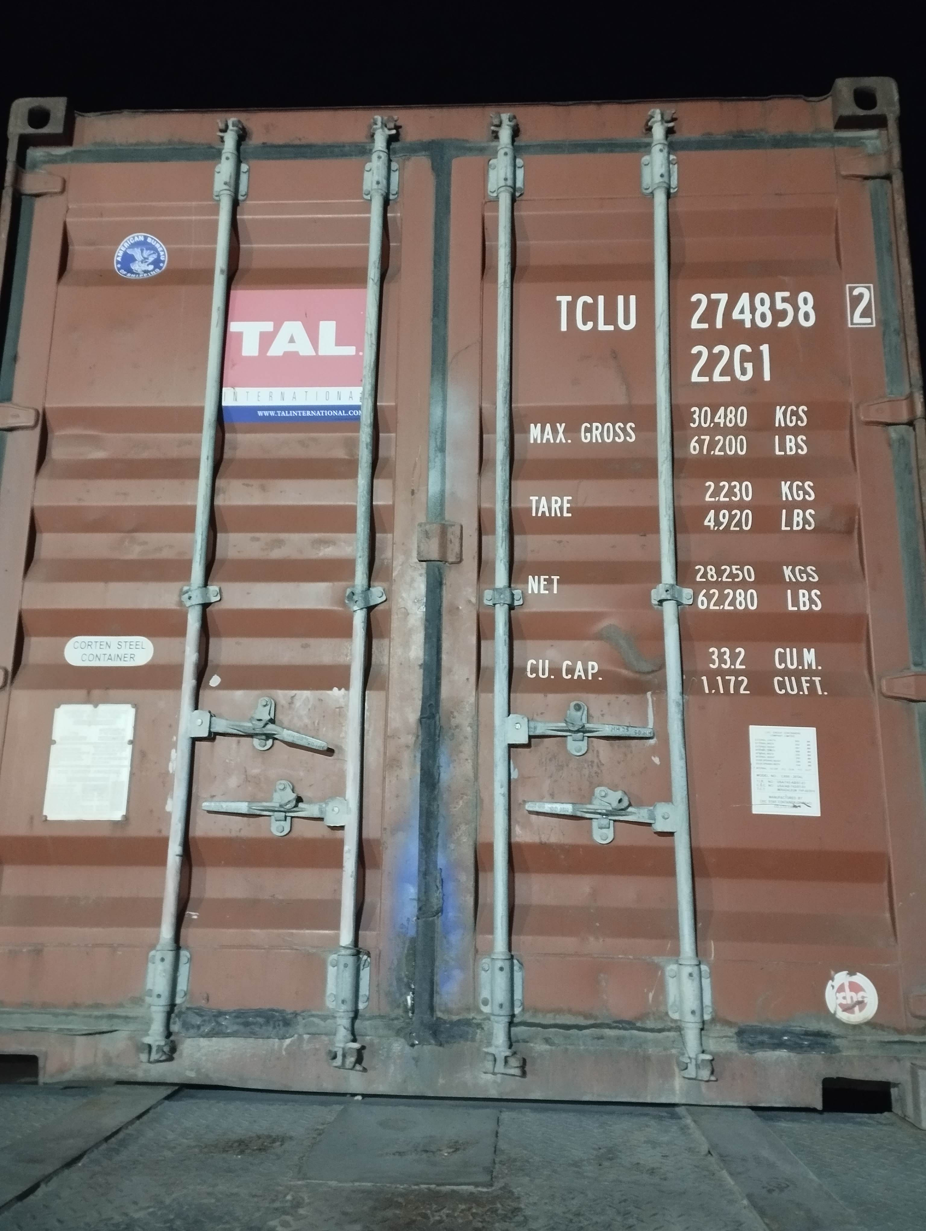 Морской контейнер TCLU2748582