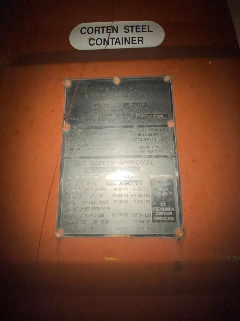 Морской контейнер TCLU2839846