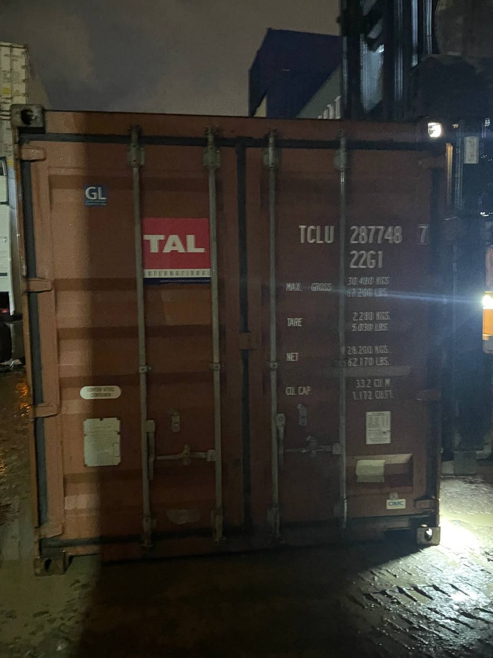 Морской контейнер TCLU2877487