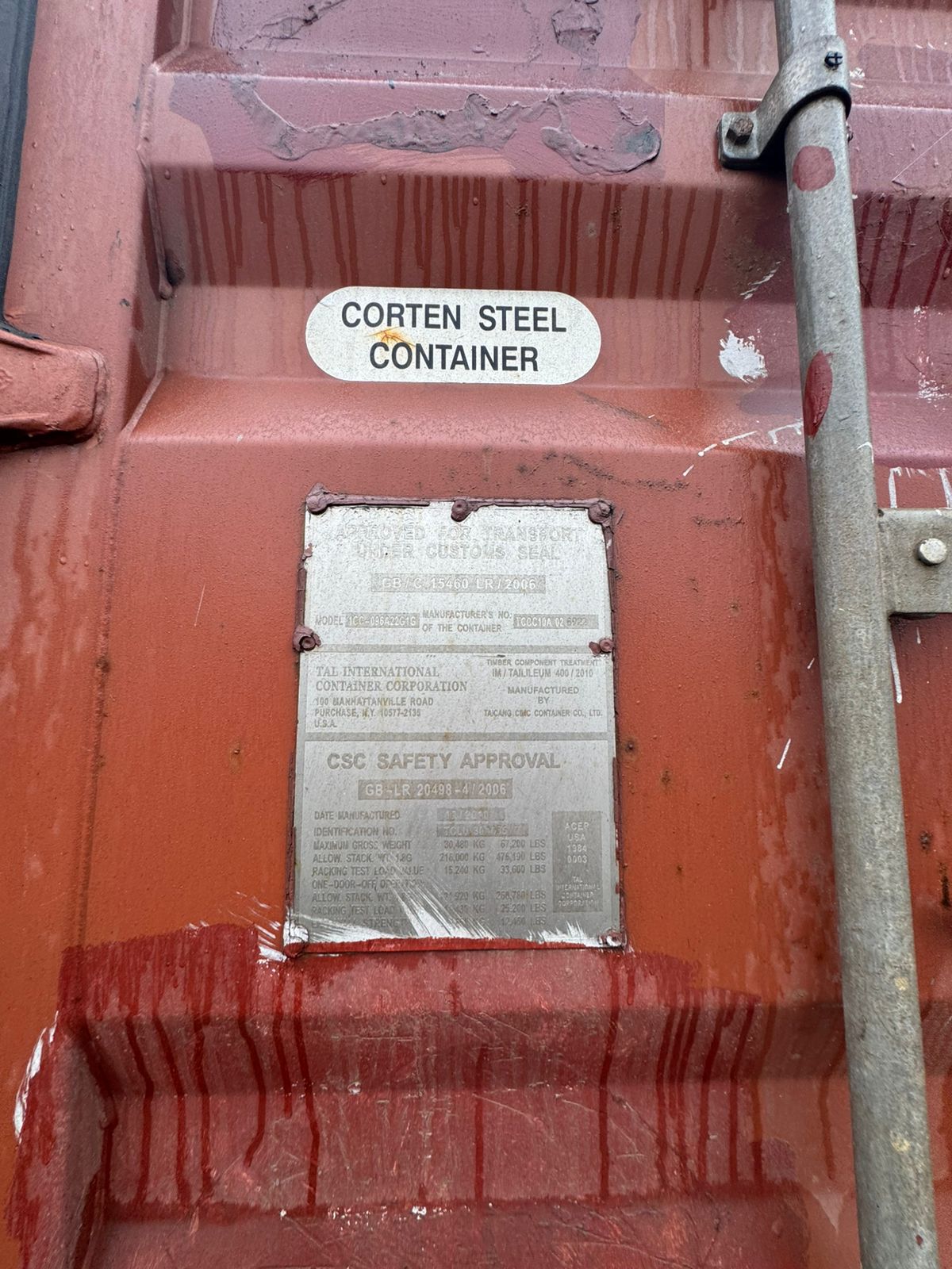 Морской контейнер TCLU3010567