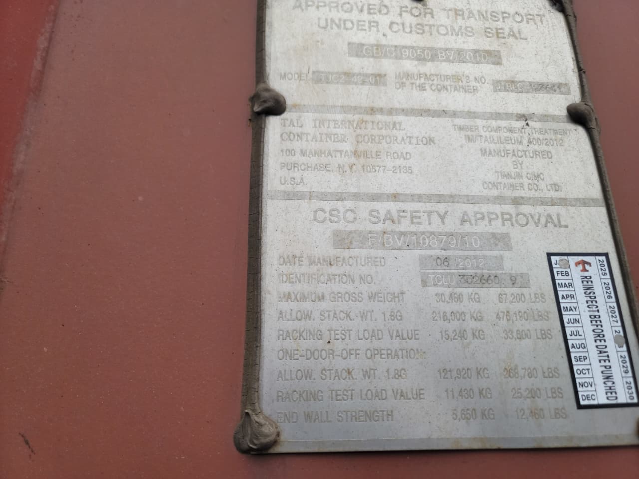 Морской контейнер TCLU3526609