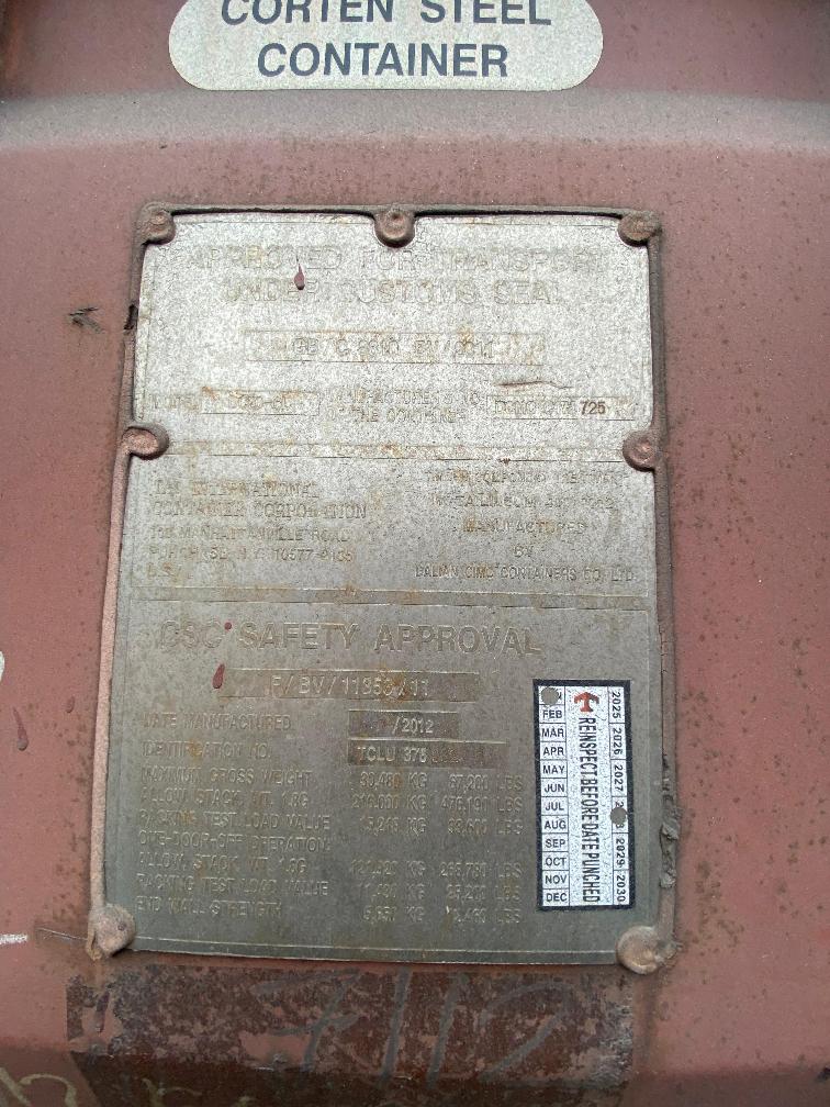 Морской контейнер TCLU3769321