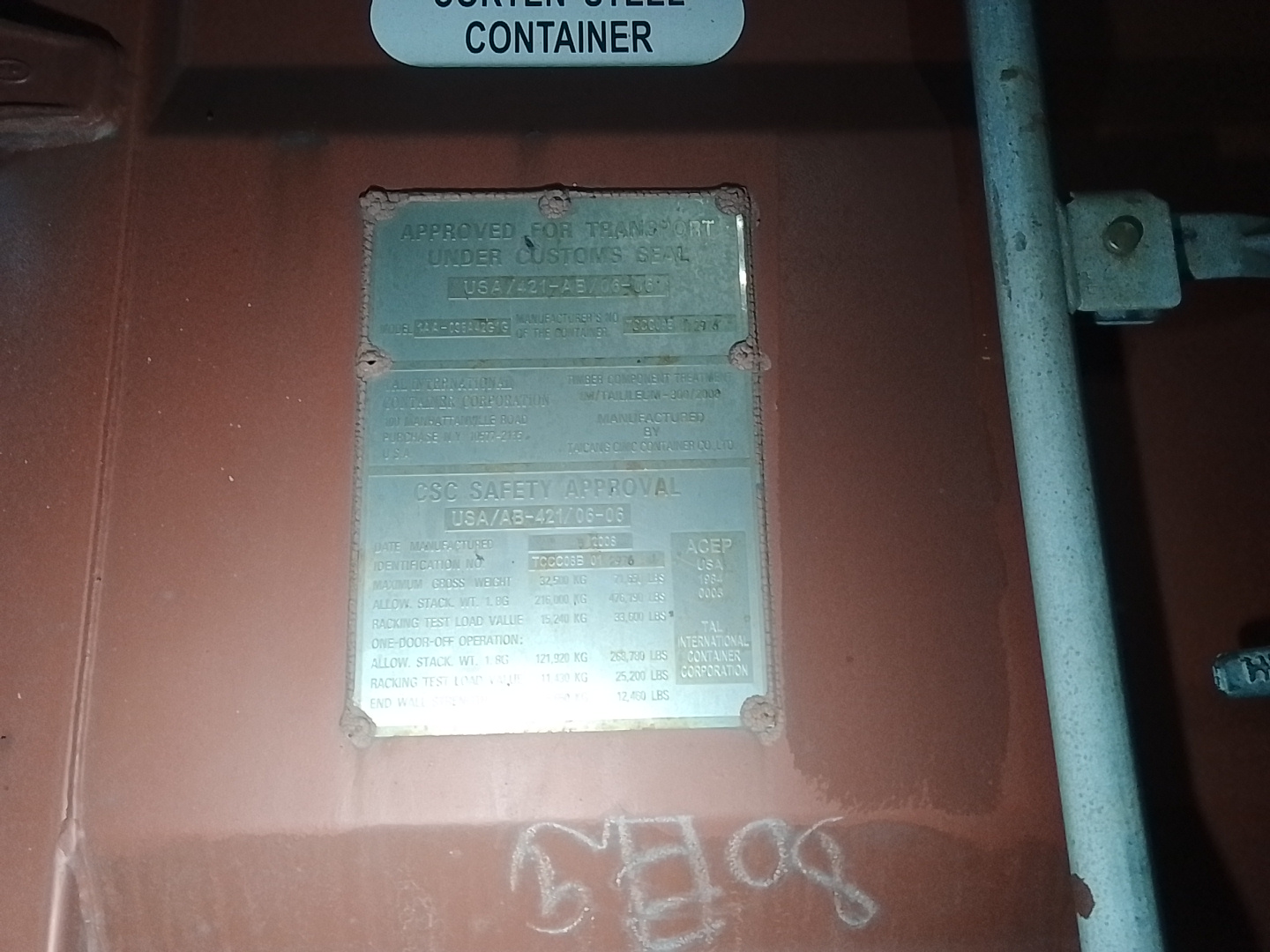 Морской контейнер TCLU4027950