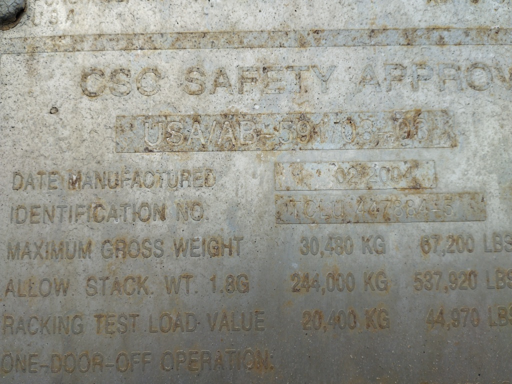 Морской контейнер TCLU4478845