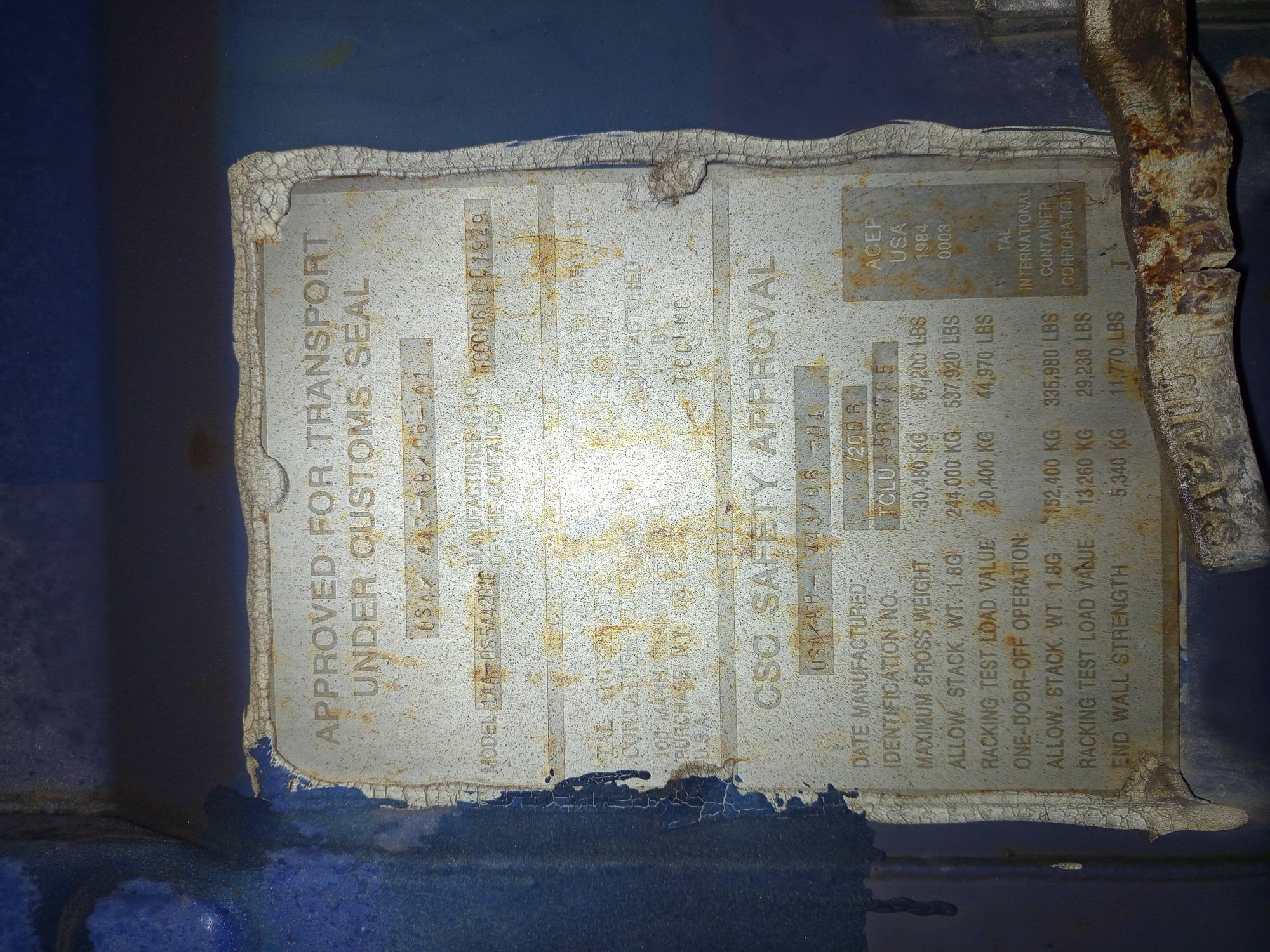 Морской контейнер TCLU4567705