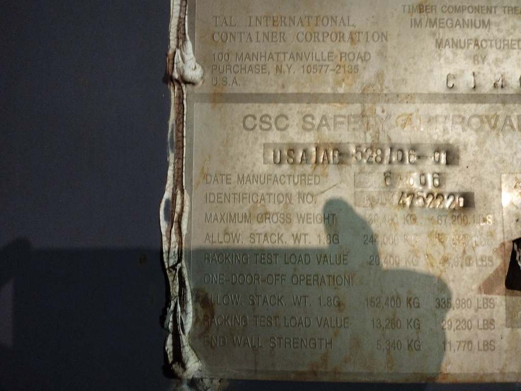 Морской контейнер TCLU4752220